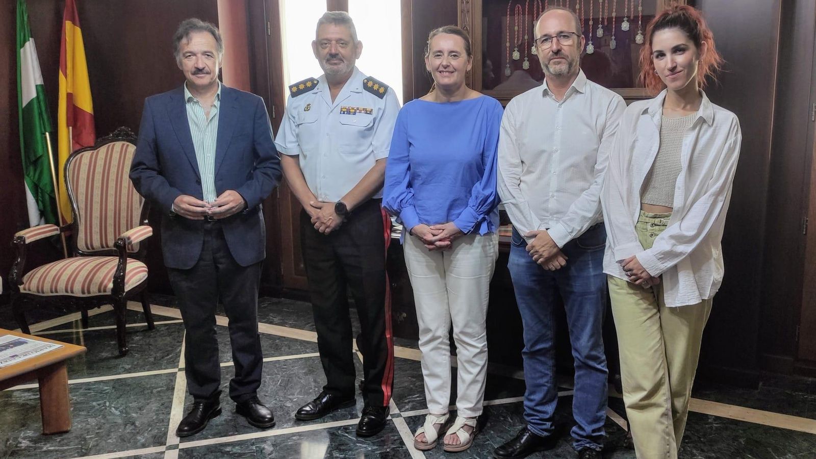 José Luis Ferrer, Ángel Javier Umbría, Aurora Salvador, Manuel Izco y Nazaret Ramírez