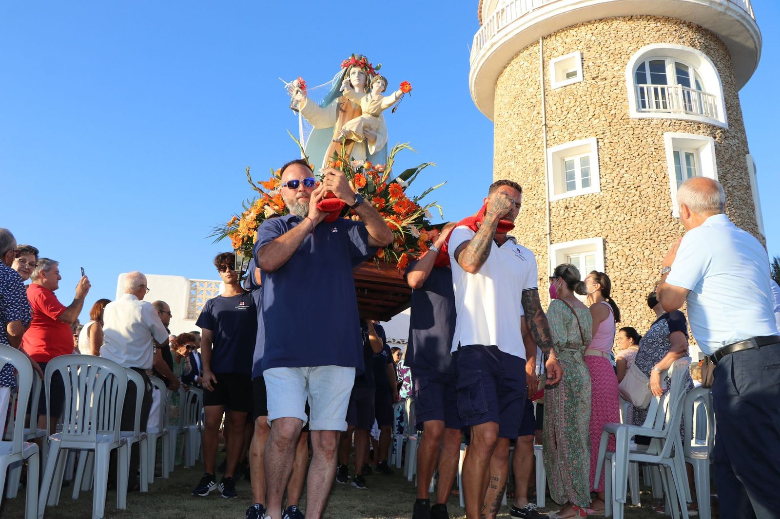 En imágenes, la Virgen del Carmen en Almerimar, El Ejido
