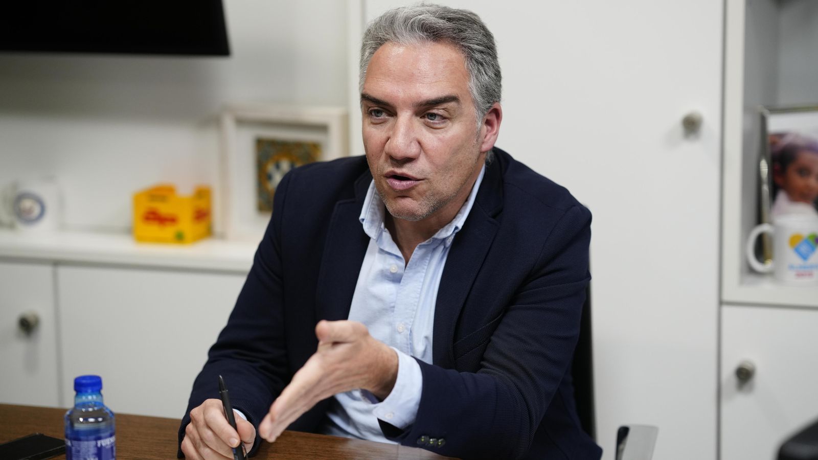 Elías Bendodo, durante la entrevista.