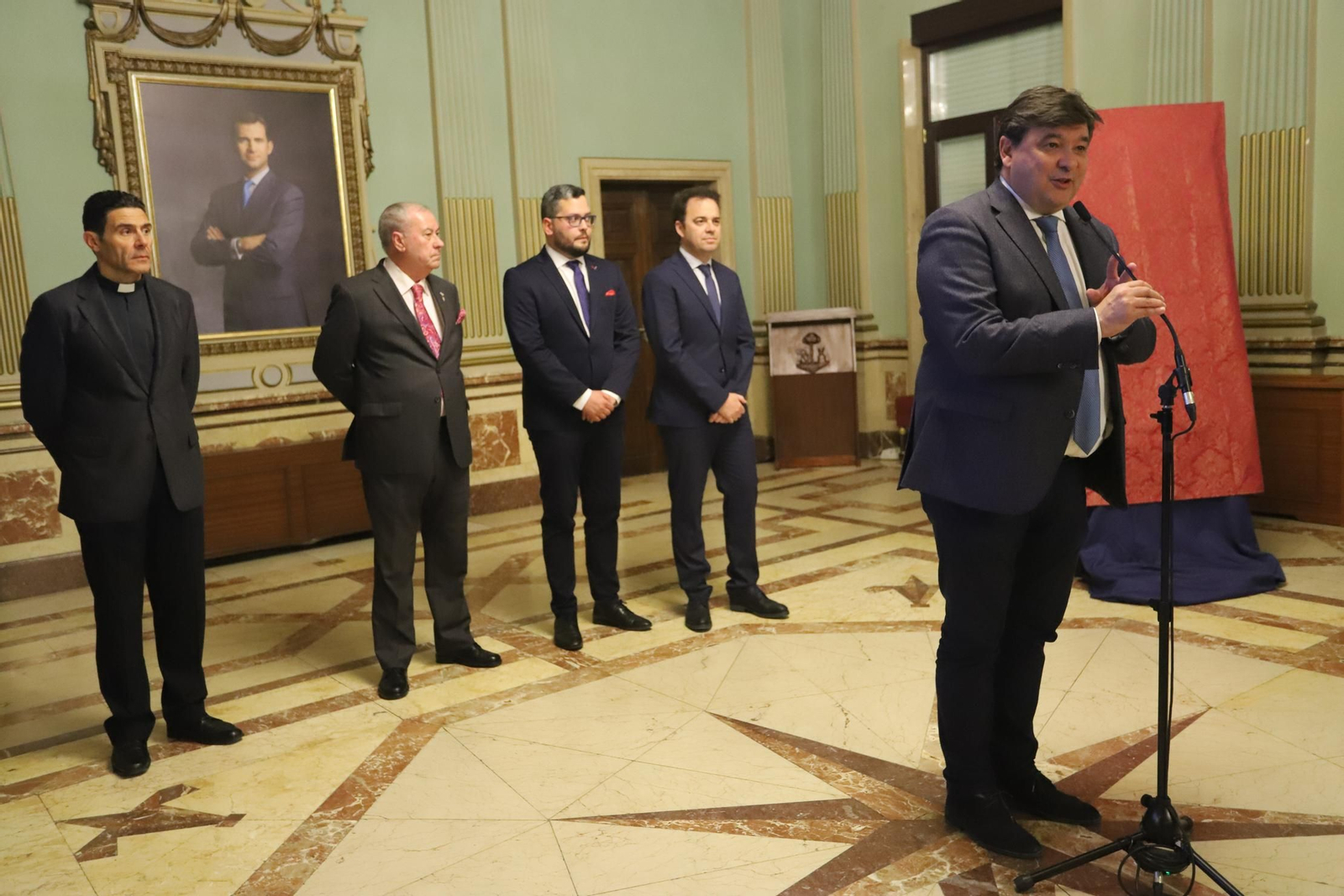 Imágenes de la presentación del cartel de la Semana Santa de Huelva de 2020