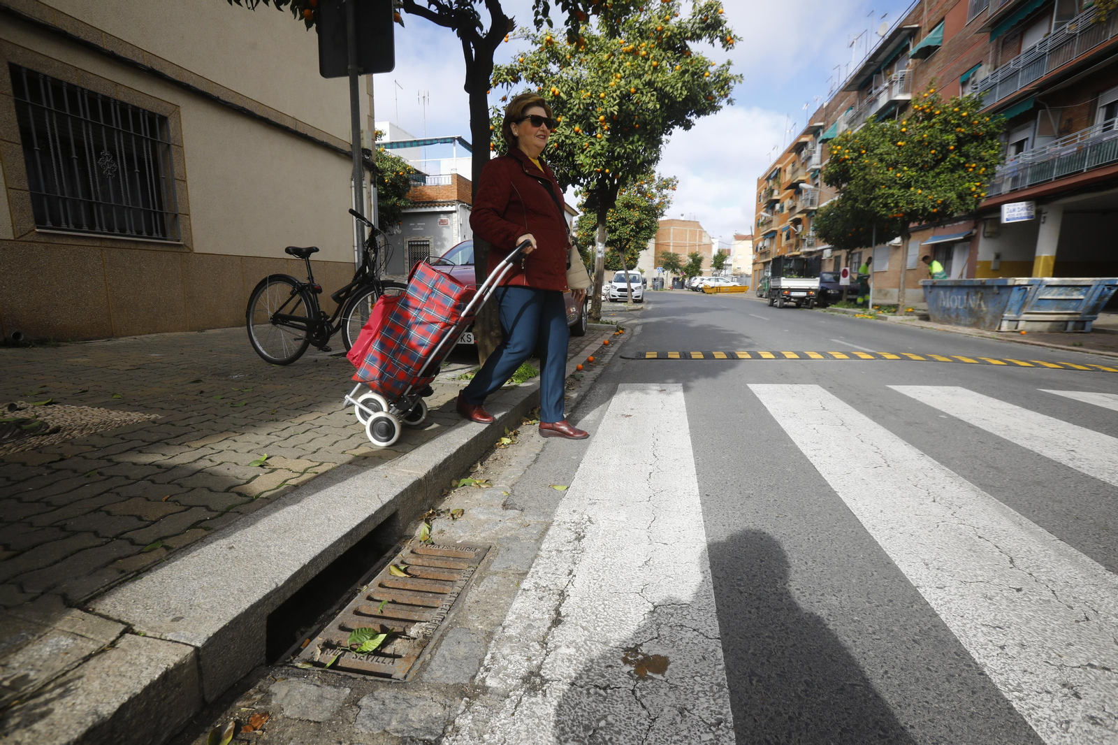 Imágenes de algunos de los pasos de peatones de Córdoba en los que se mejorará la accesibilidad
