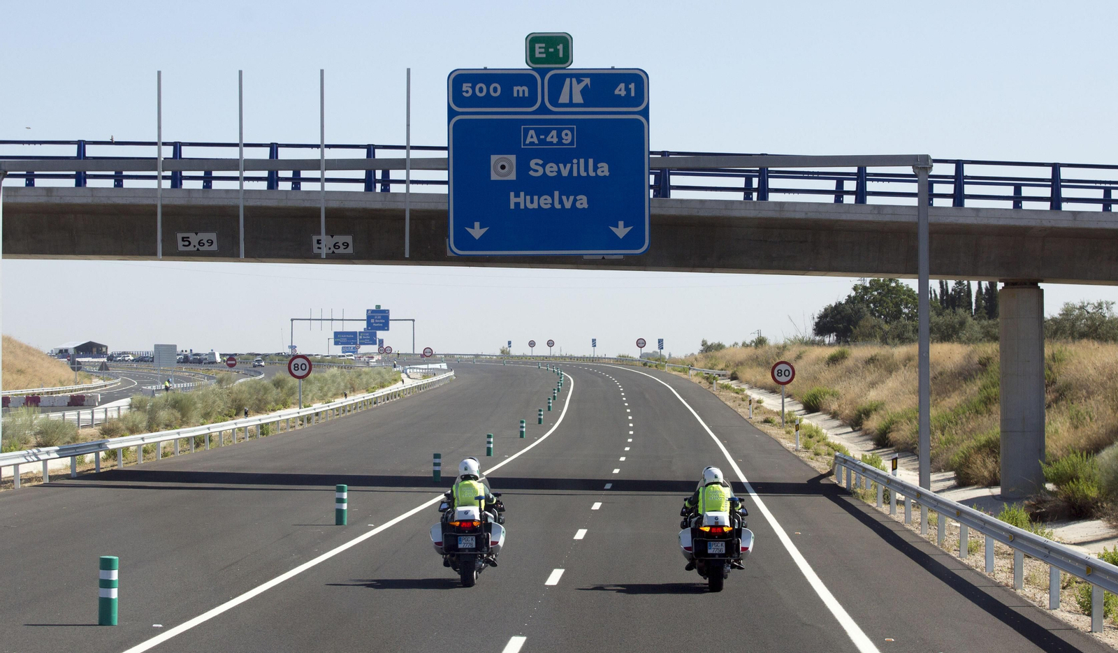 Las imágenes de la inauguración de dos tramos de la SE-40