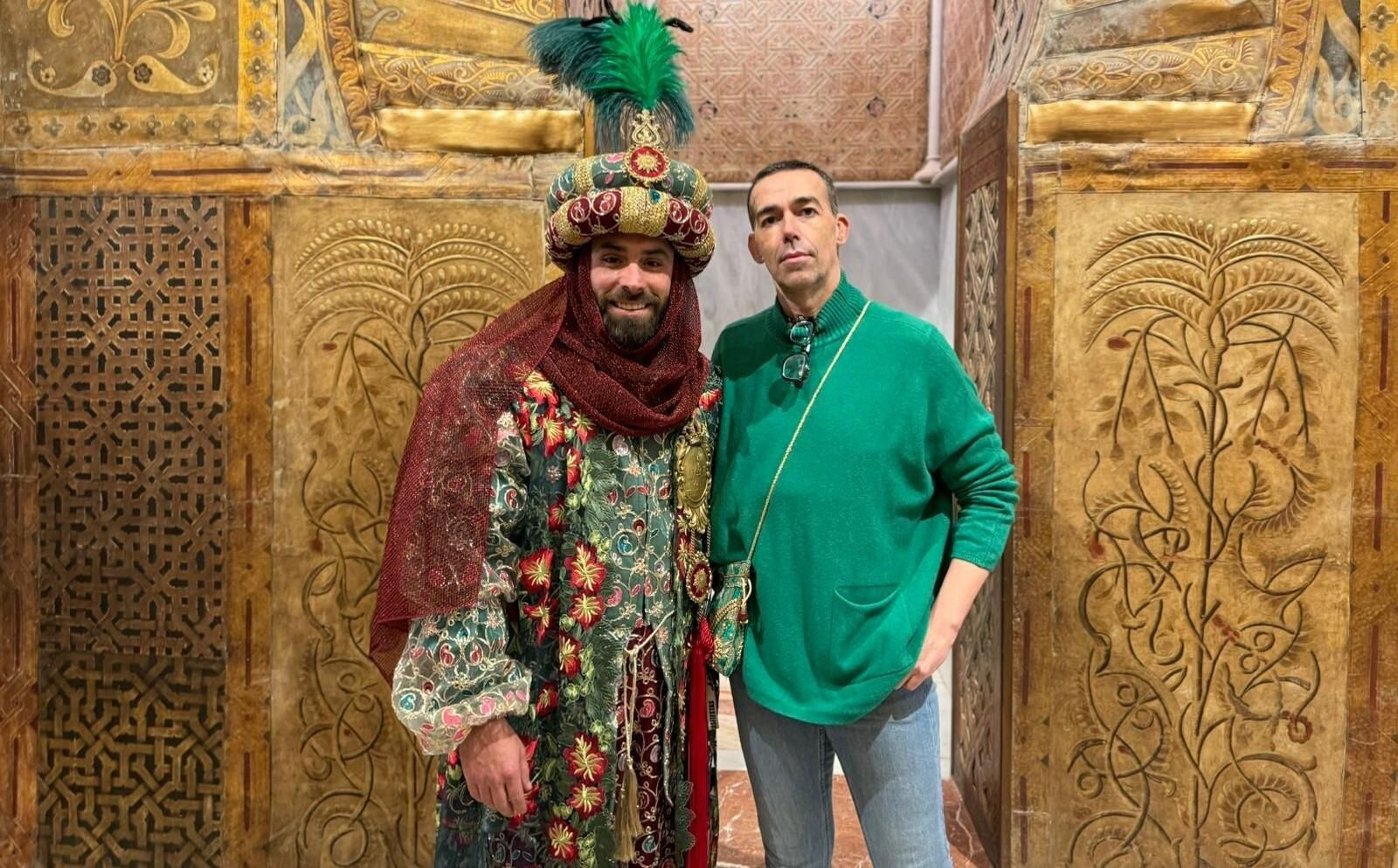 Sergio Aldana Lojo, junto al concejal David Calleja.