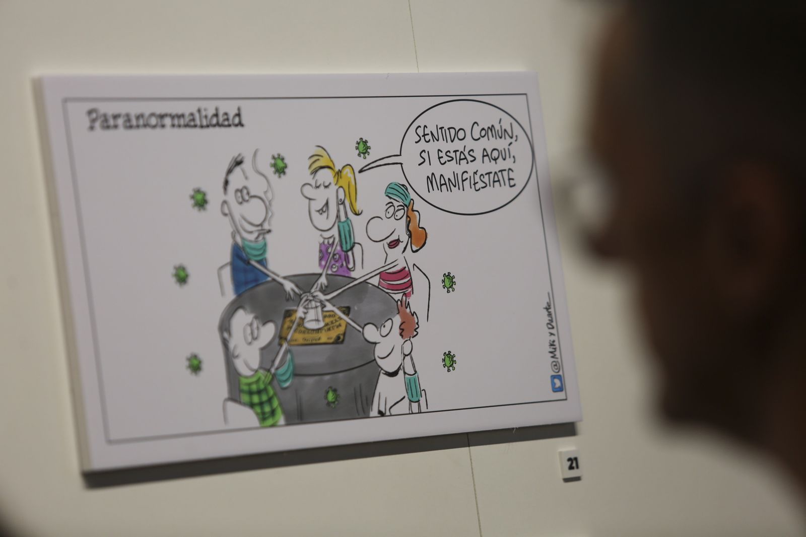 Exposición de viñetas de Miki y Duarte (fotos)