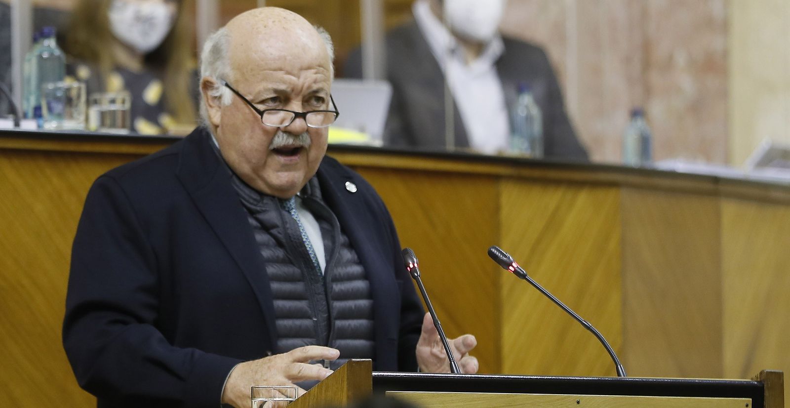 Jesús Aguirre en el Parlamento de Andalucía.