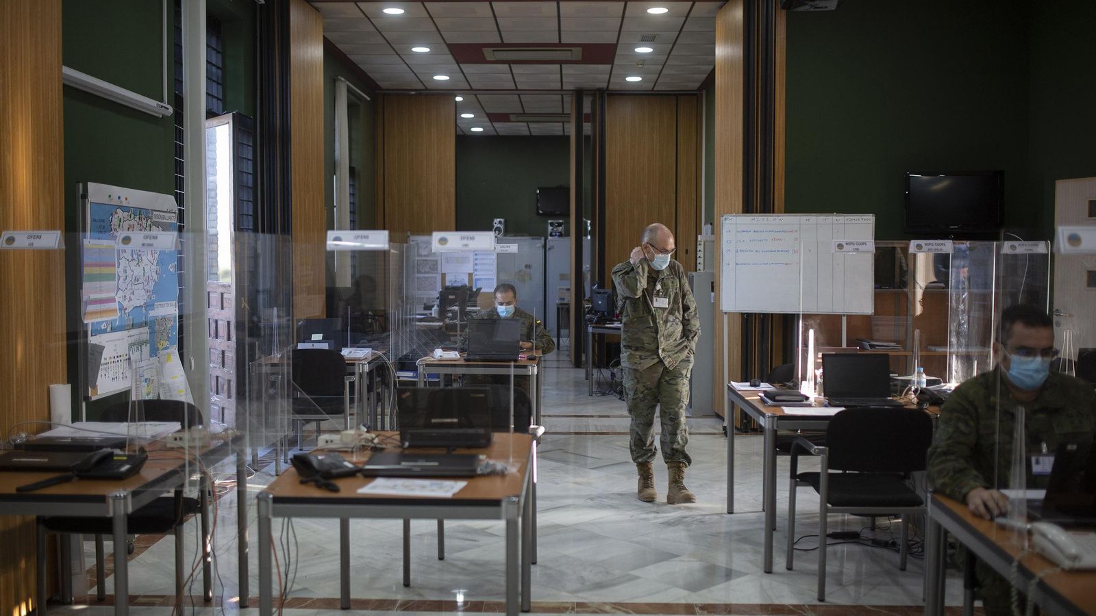Las oficinas de Capitanía de Sevilla, desde donde se coordina toda la operación Baluarte.