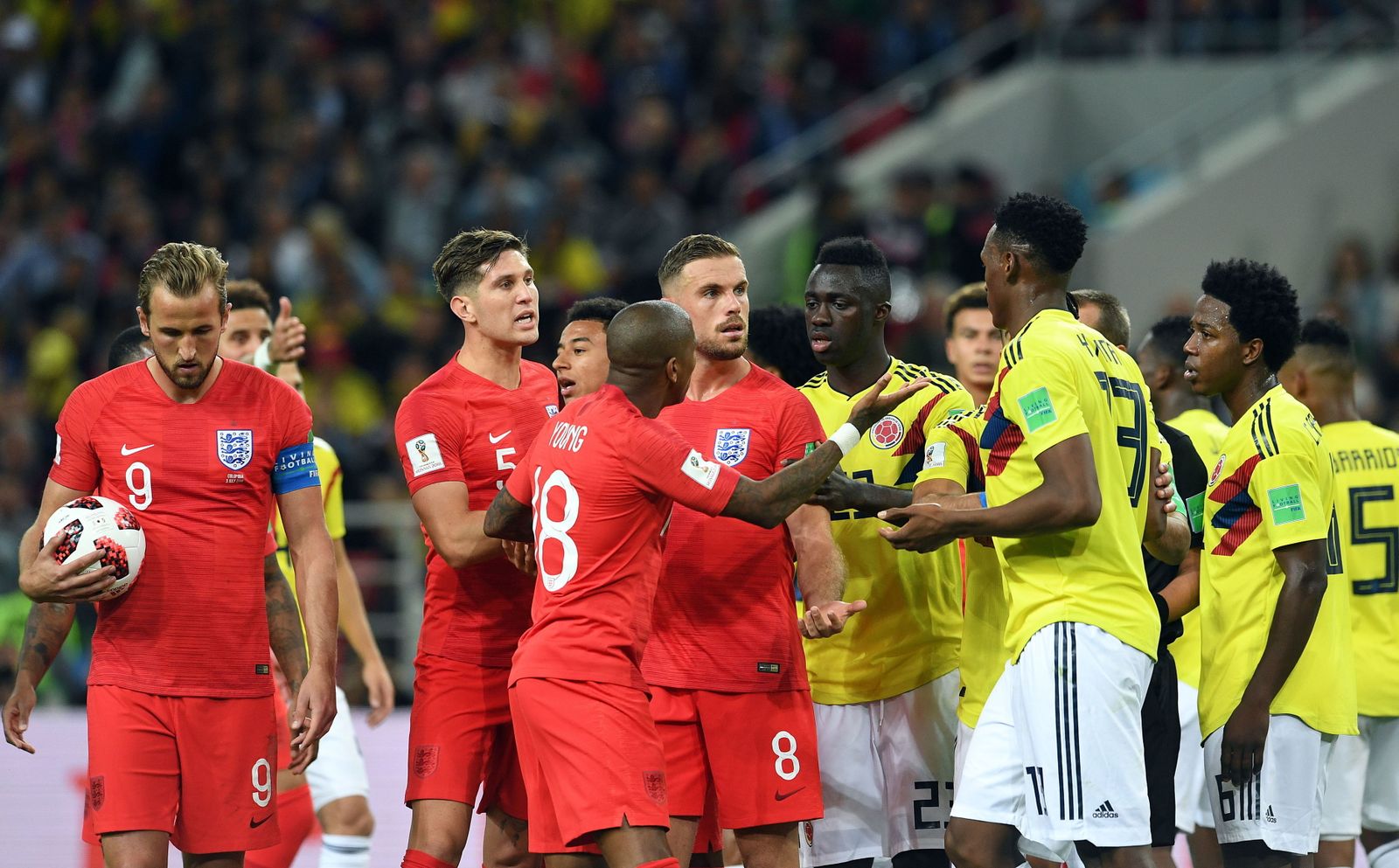 Las imágenes del Colombia-Inglaterra