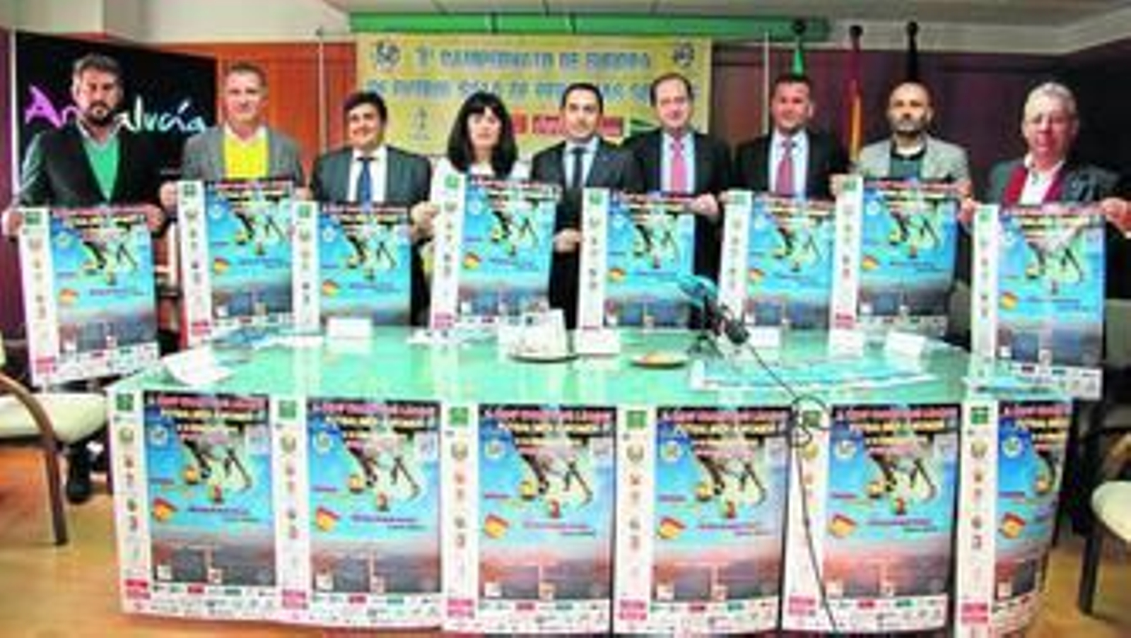 Un momento de la presentación de este Europeo de fútbol sala para sordos que arranca el próximo martes.