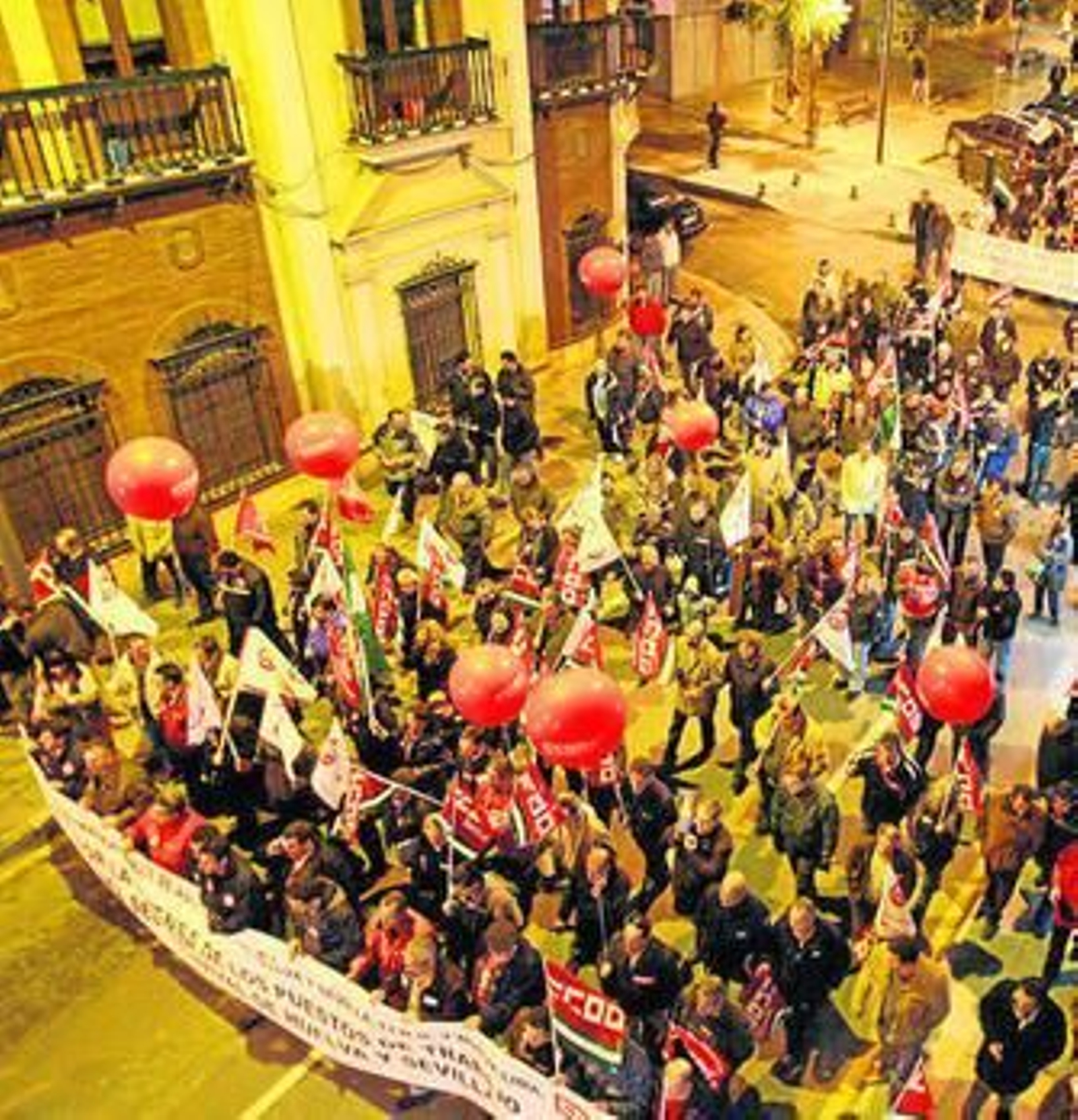 Trabajadores de Astilleros, en una manifestación la semana pasada.