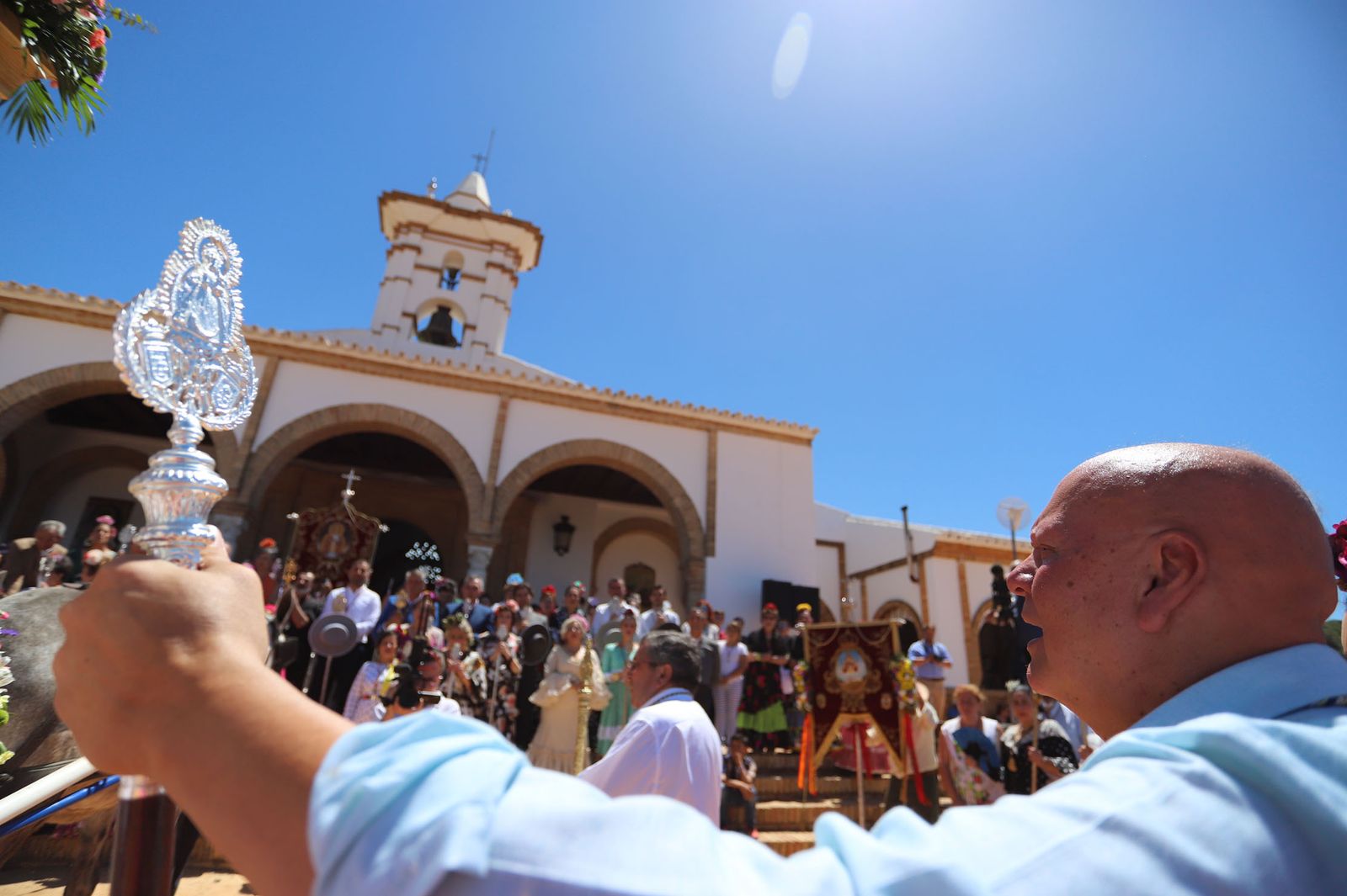Imágenes de la presentación de las hermandades filiales ante la Virgen de Montemayor