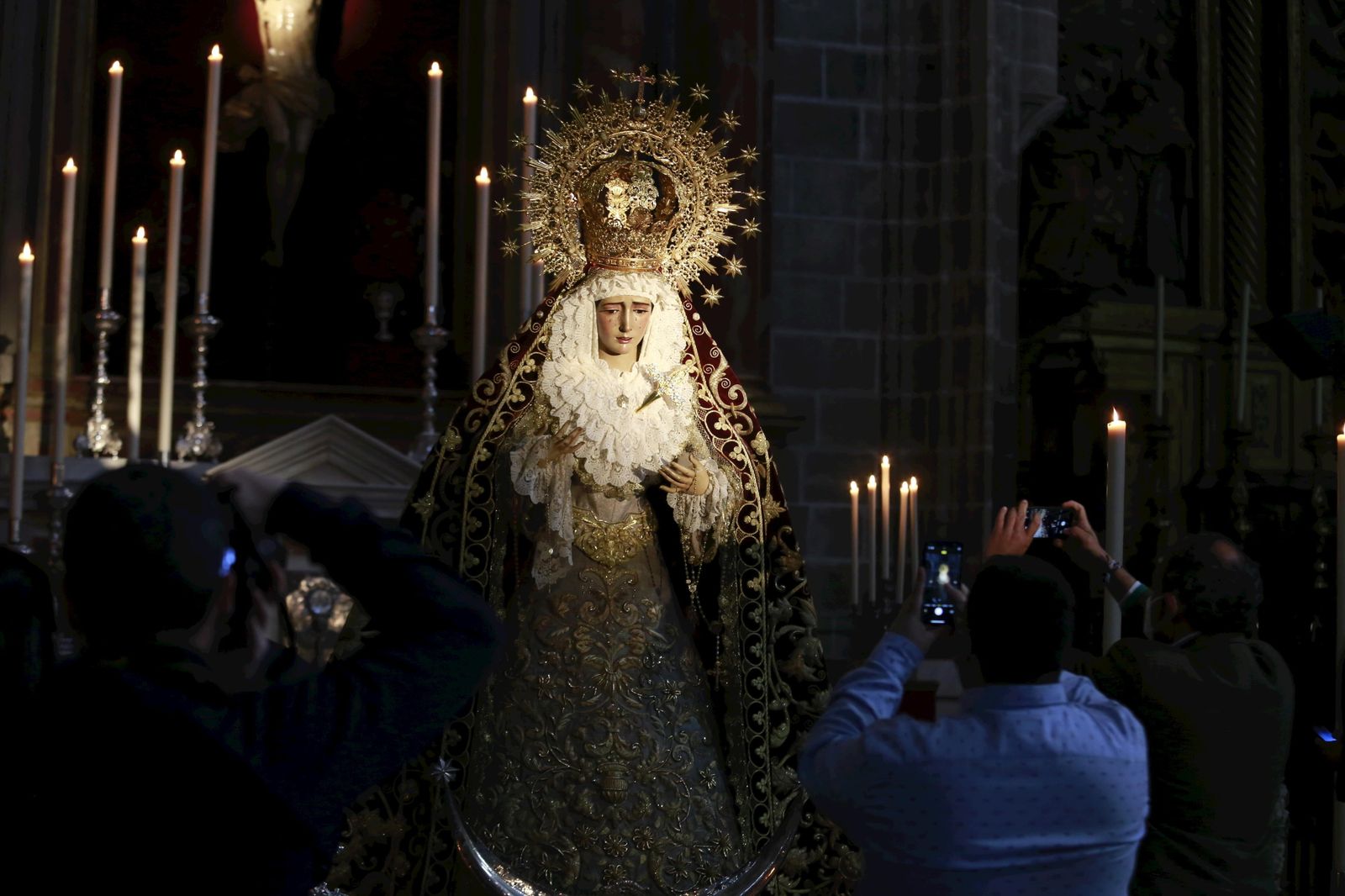 María Santísima de la Encarnación el pasado domingo expuesta en veneración en San Miguel.