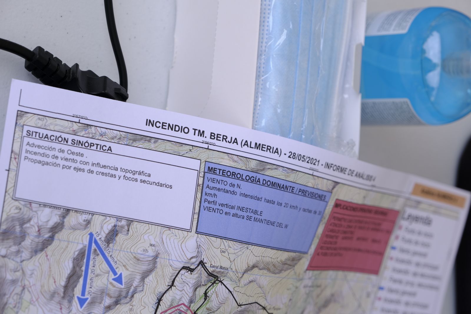 Fotogalería simulacro incendio forestal. Parque periurbano de Castala. Berja (Almería)