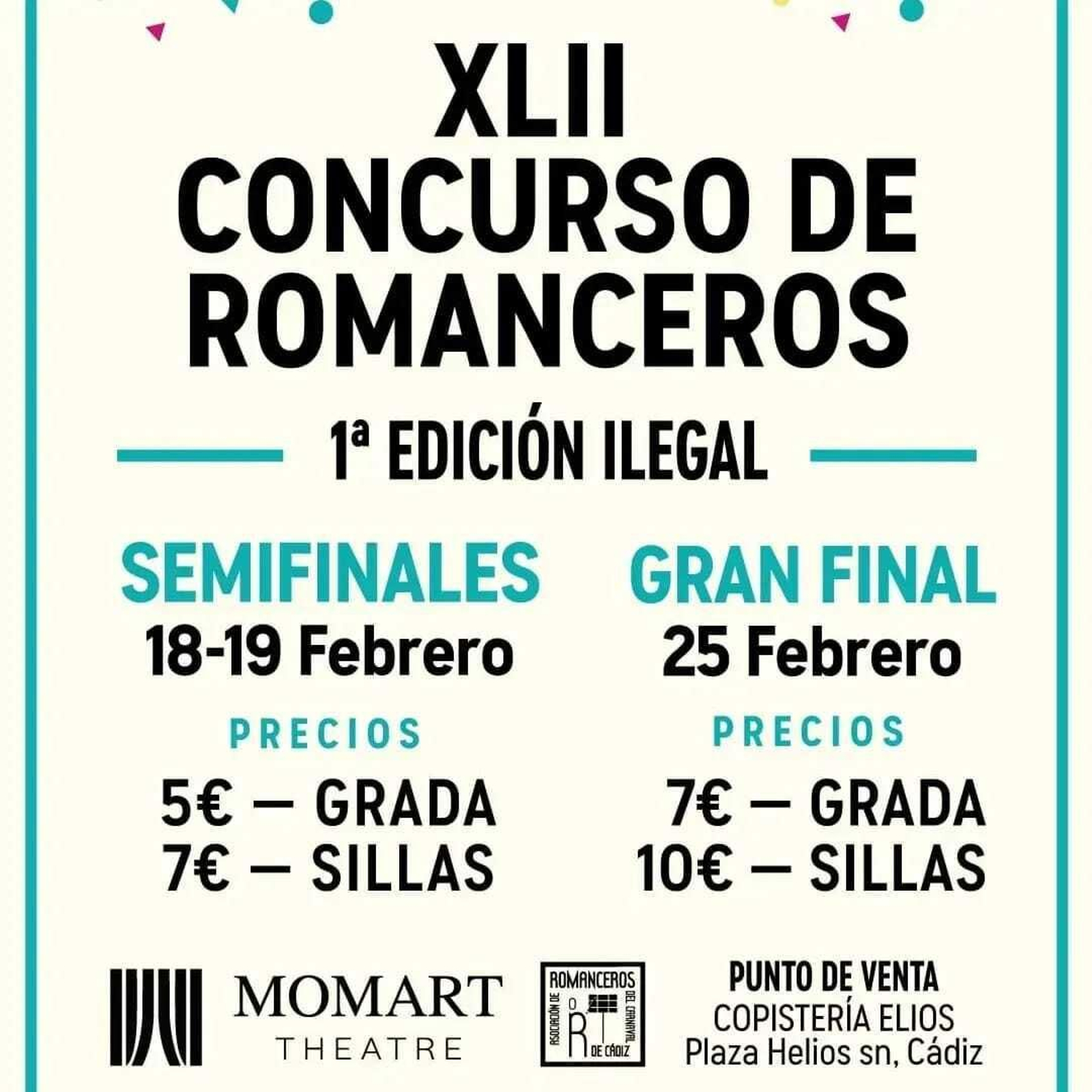 Cartel del Concurso de Romanceros.