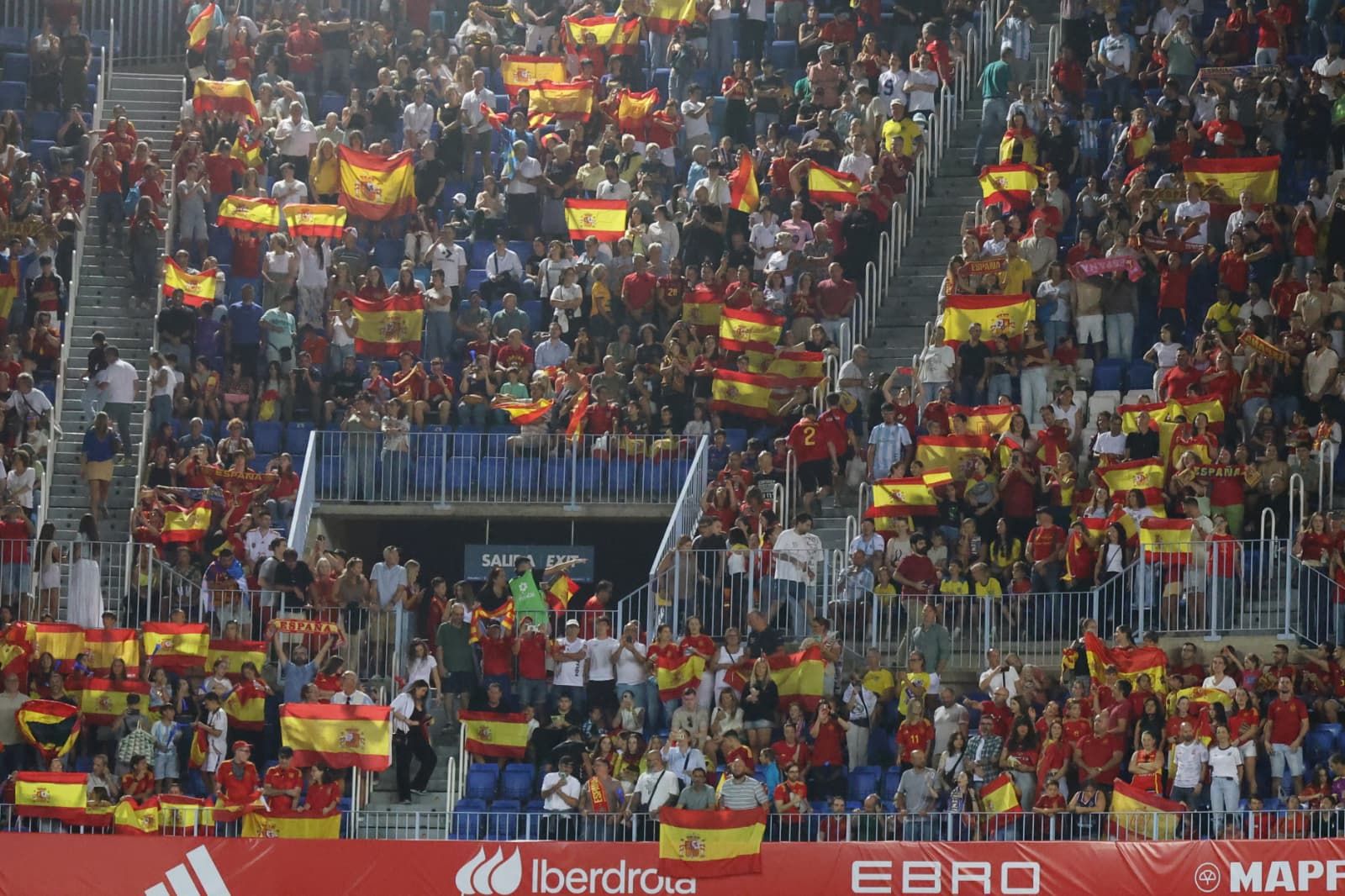 Búscate en las gradas de La Rosaleda durante el España-Suecia