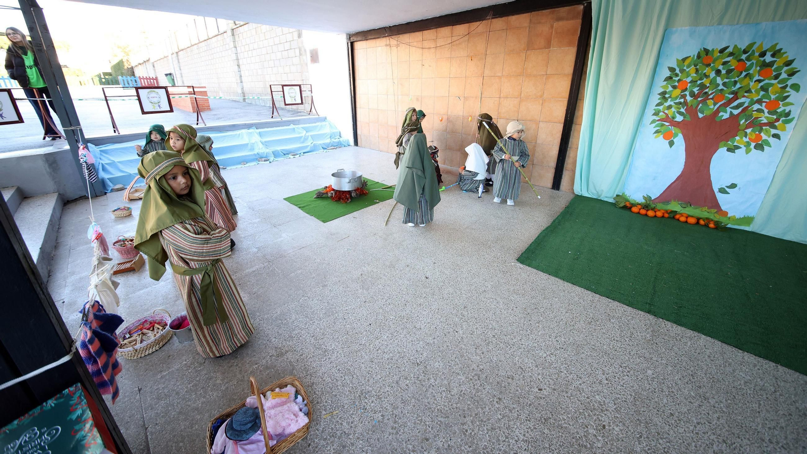Belén viviente en el Colegio San José Fundación Xafer de Jerez