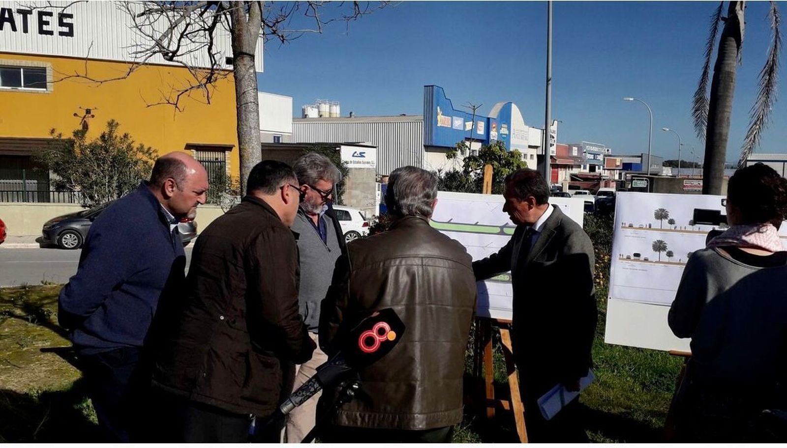 Presentación del proyecto de la nueva avenida Pelagatos, en el año 2018, en una imagen facilitada por el PP.