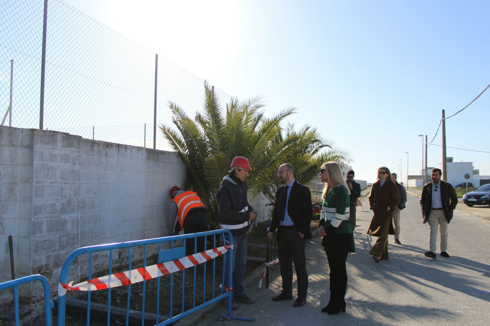 Una imagen de las obras que se efectúan en el poblado de Doña Blanca con cargo al Plan Profea.