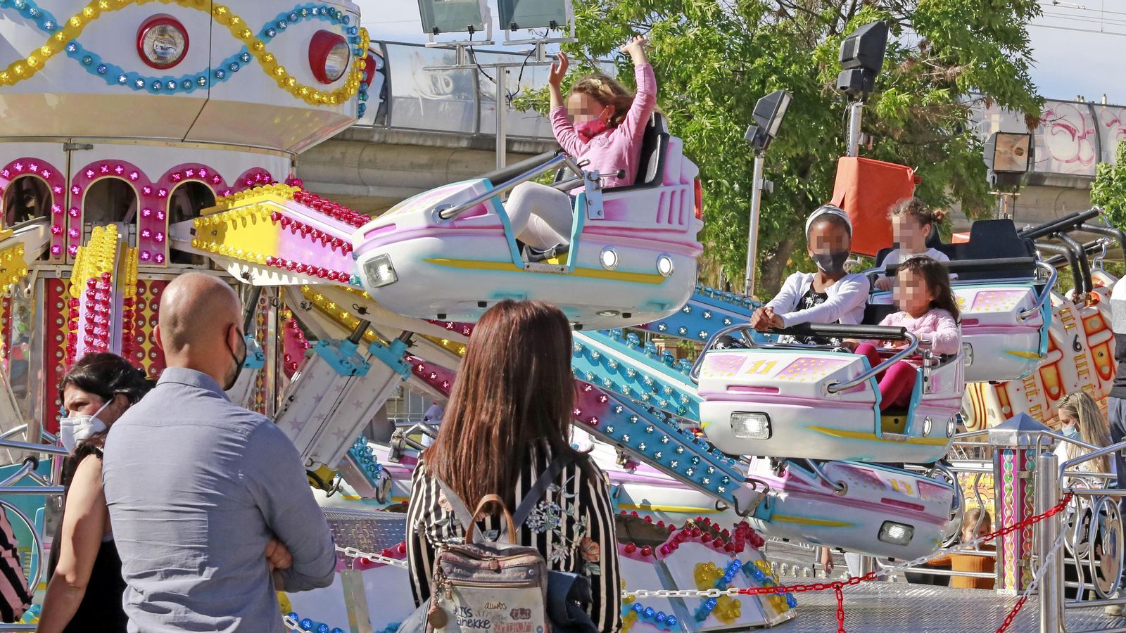 Atracciones de las que ya disfrutan niños y mayores en Jerez.
