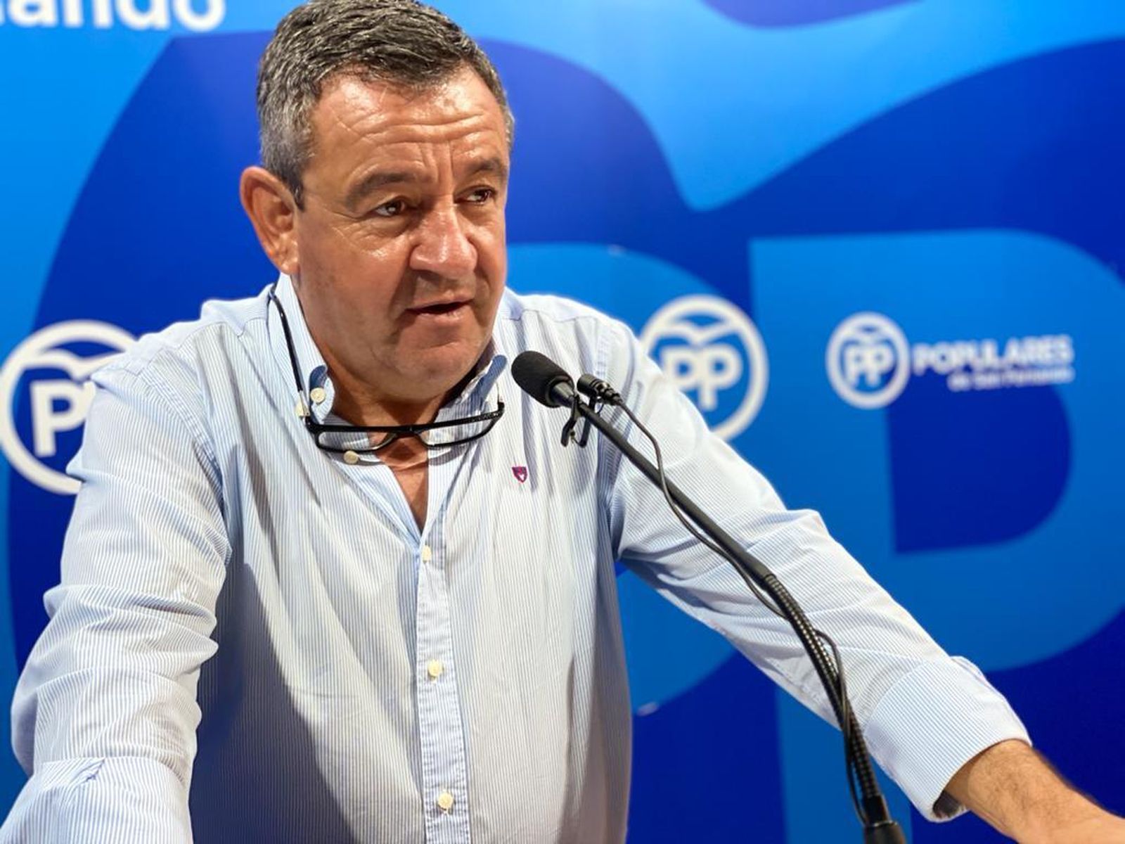 José Loaiza, en la sede del PP de San Fernando.