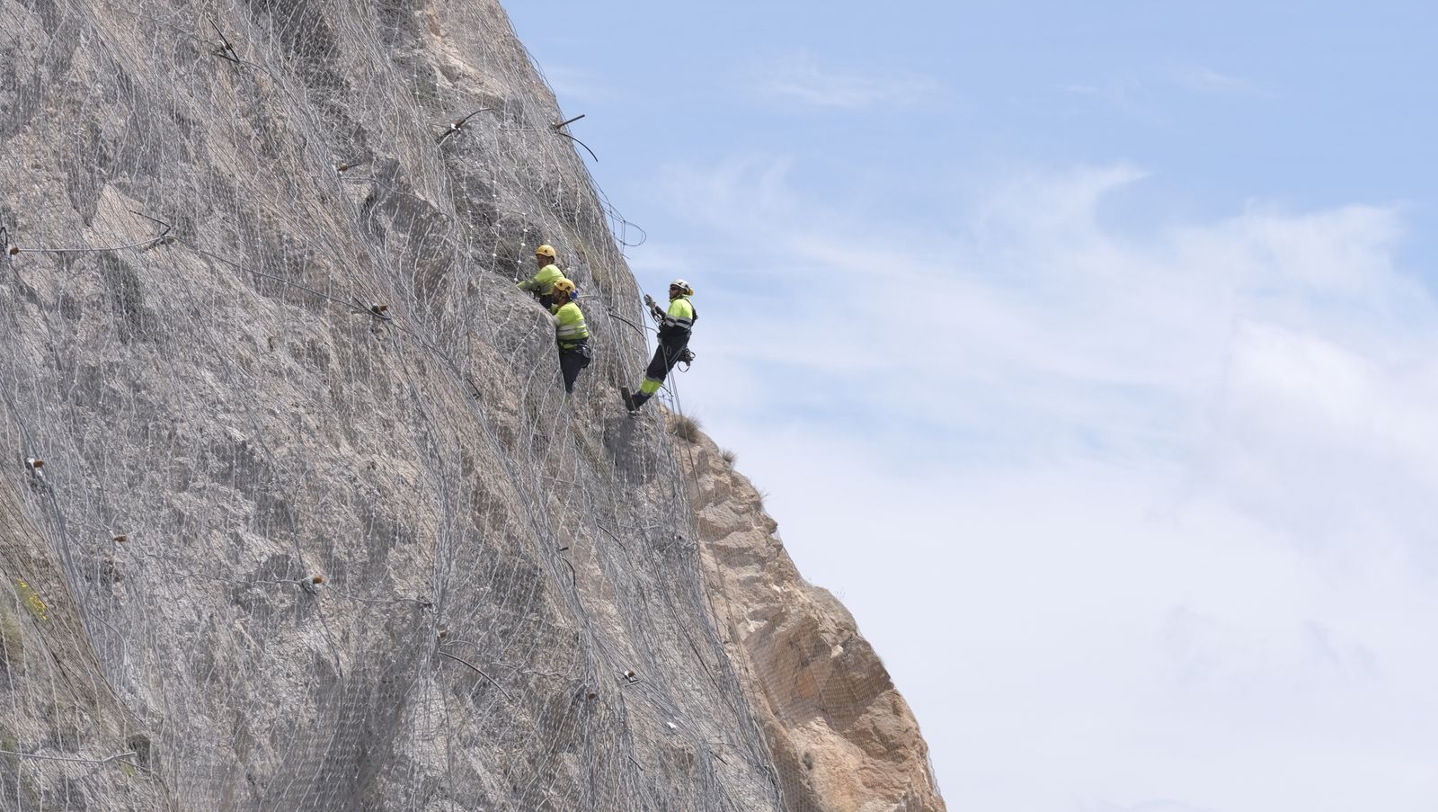 Fotogalería visita obras carretera El Cañarete-Almería-Aguadulce