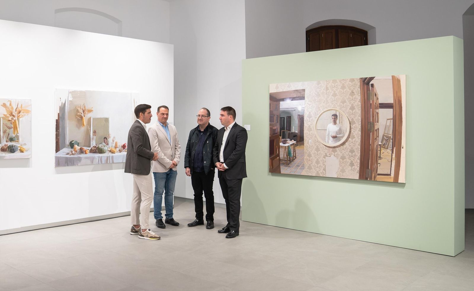 Eduardo Millán, Juan Manuel Martín, Andrés García Ibáñez y Fernando Giménez en el MUREC.