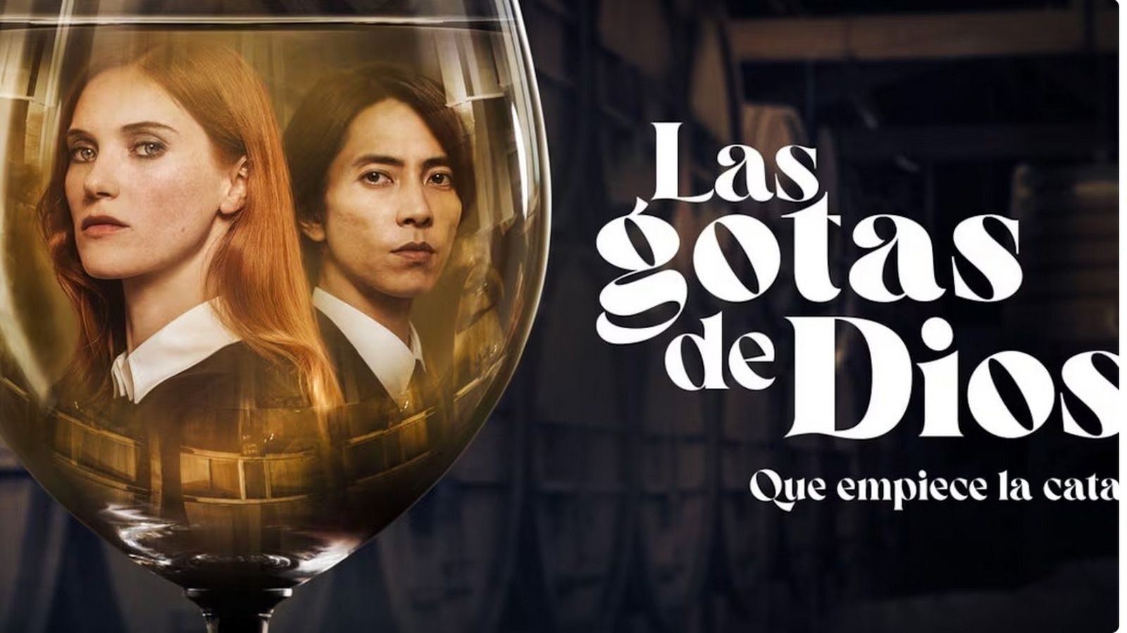 Cabecera de la serie Las gotas de Dios