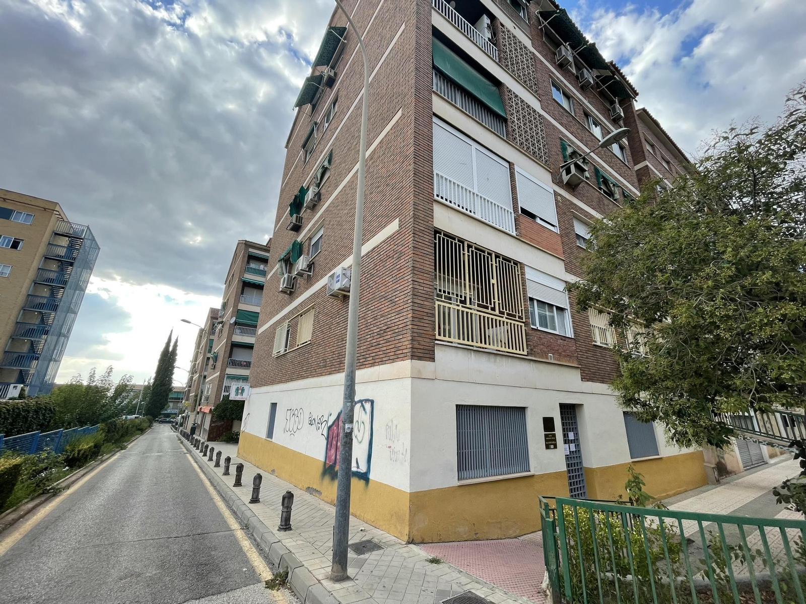 Bloque de viviendas afectado por la situación