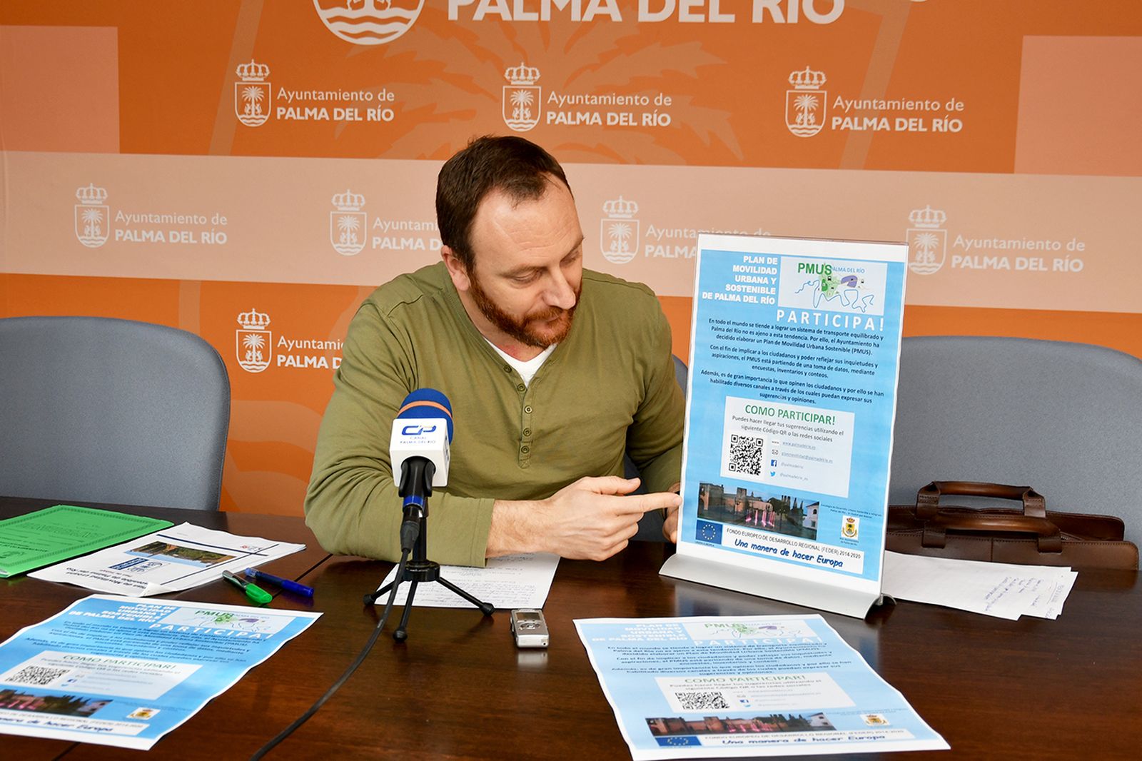 El concejal Francisco Corral presenta el proceso participativo.