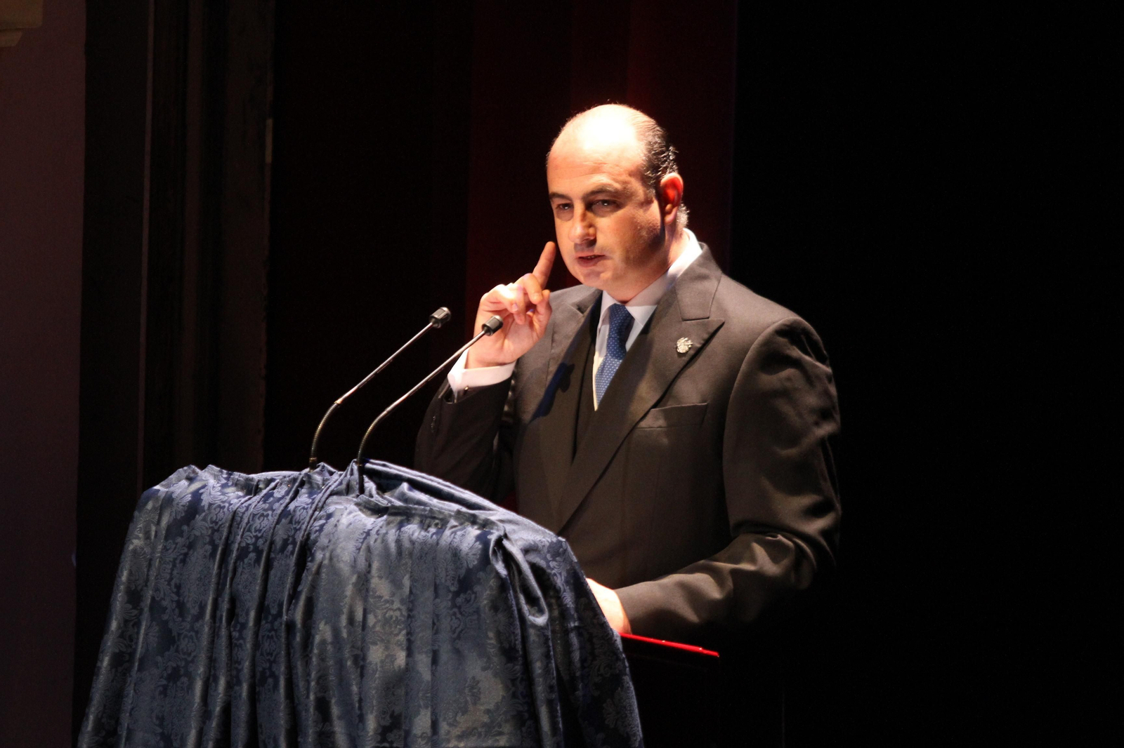 El periodista Manuel Marín de Vicente-Tutor pregona la Semana Santa de Huelva 2017.