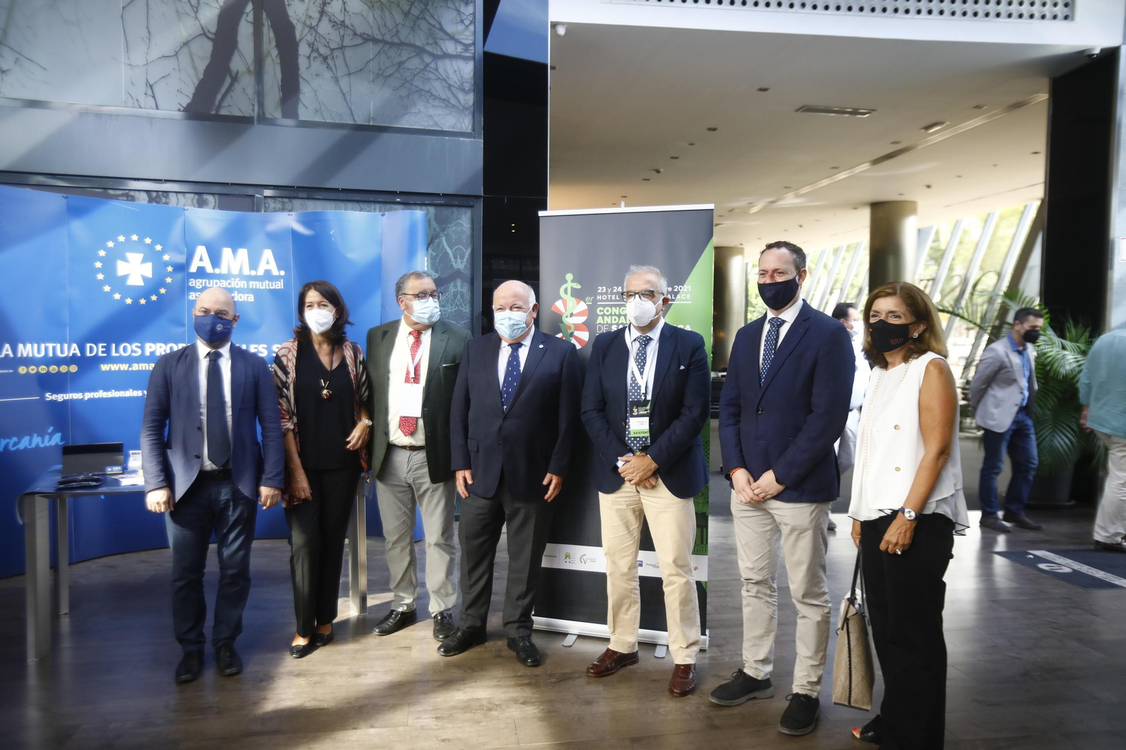 Dirigentes institucionales en la inauguración del congreso.