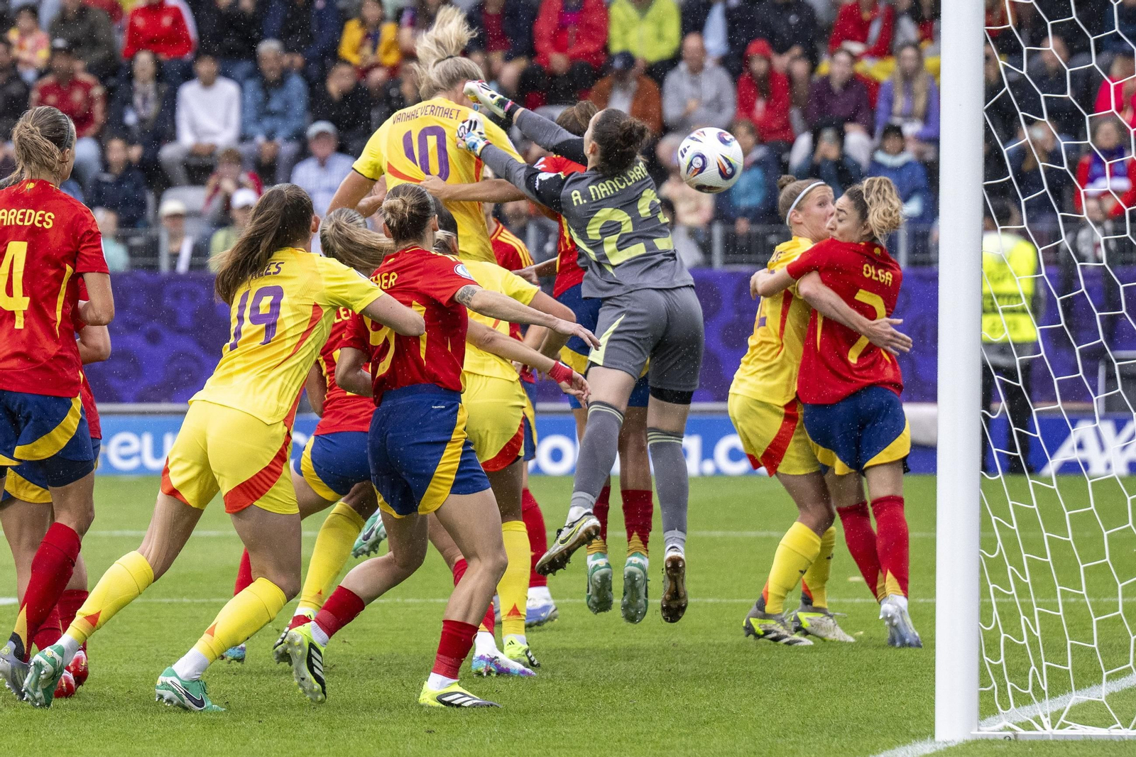 Las fotos de la goleada de España sobre Bélgica en la Eurocopa femenina