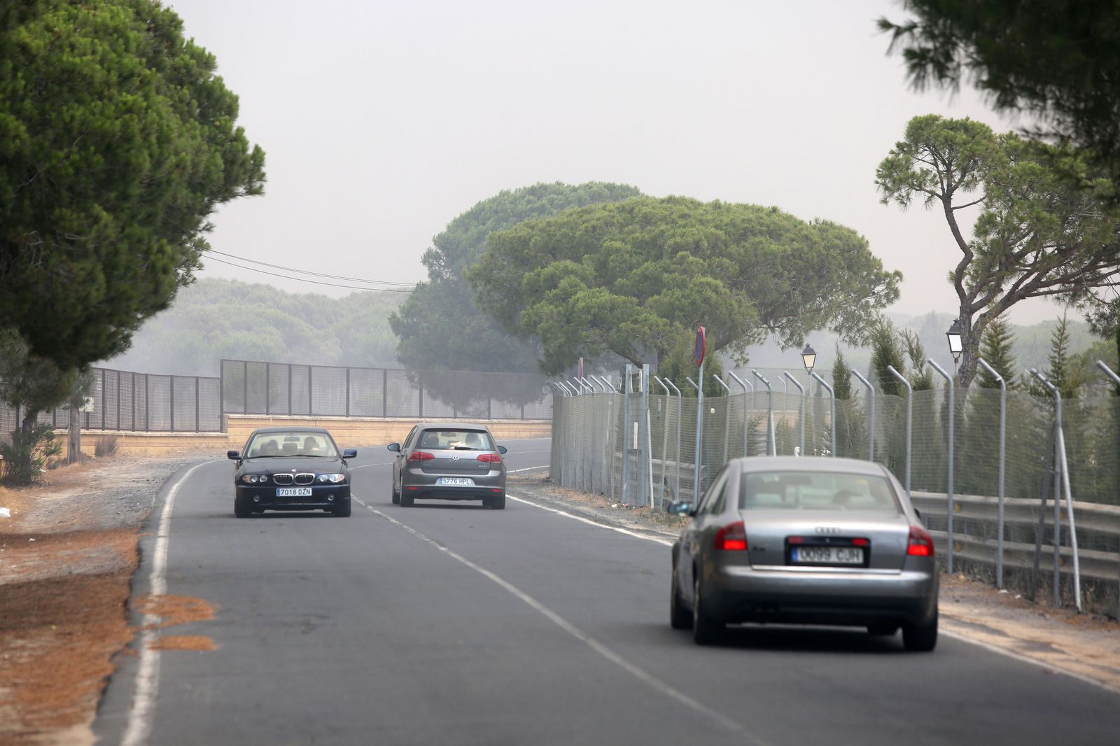 Las consecuencias del incendio en Mazagón