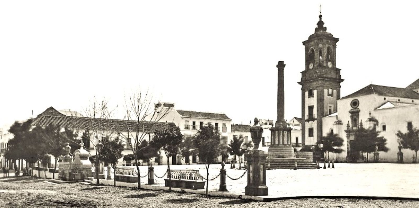 En el número 9 de la plaza de La Constitución se encontraba la imprenta de Luis Punta.