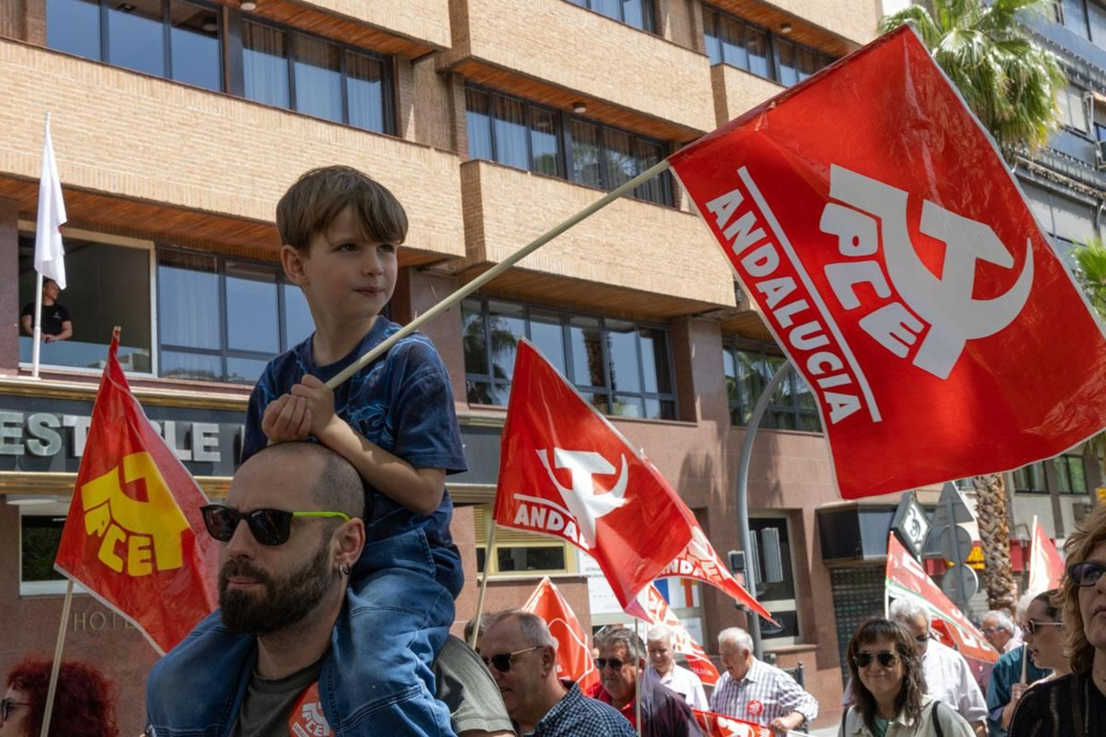 Manifestación convocada por el 1º de Mayo