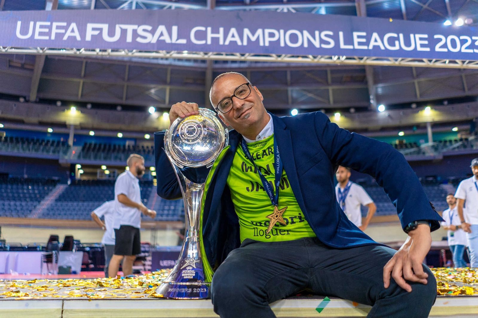 Antonio Vadillo, mejor entrenador del mundo en 2023 tras ganar la Copa de Europa y la Intercontinental con el Palma Futsal.