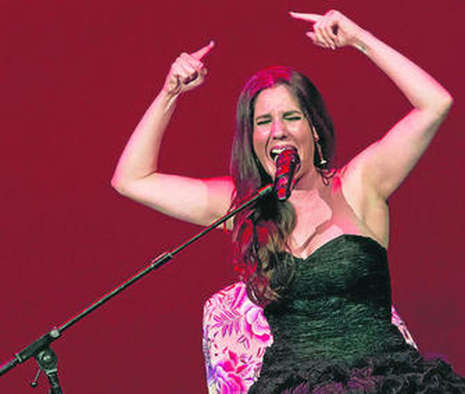 Diana Navarro, anoche, en el Cervantes.