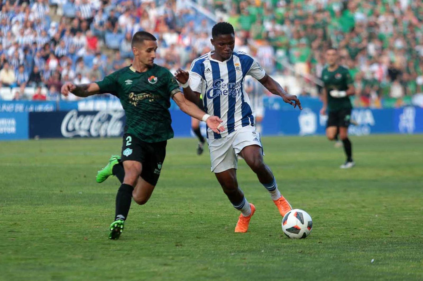 Imágenes del ascenso del Recreativo de Huelva contra el Cacereño