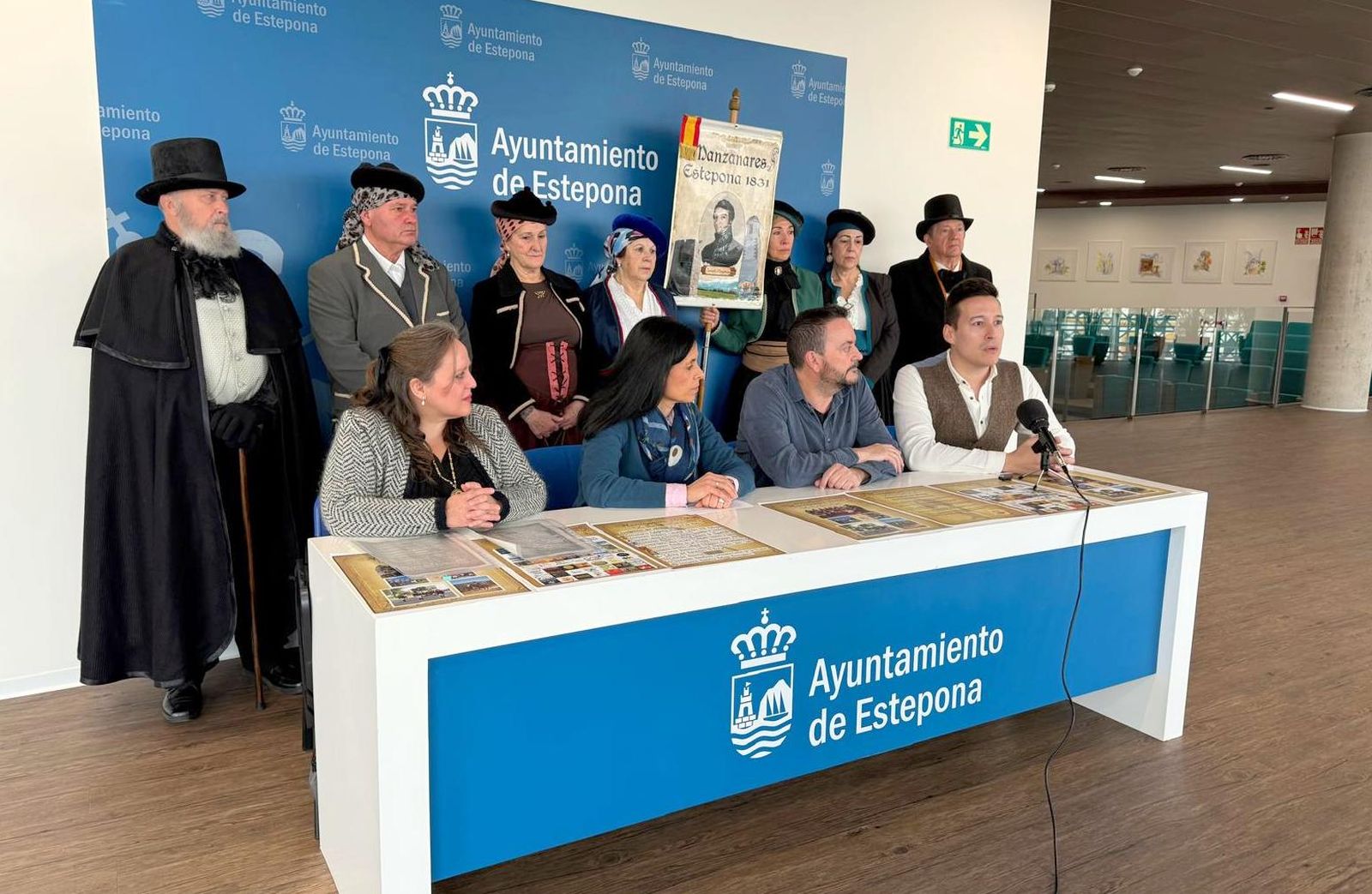 El acto de presentación de la recreación histórica.