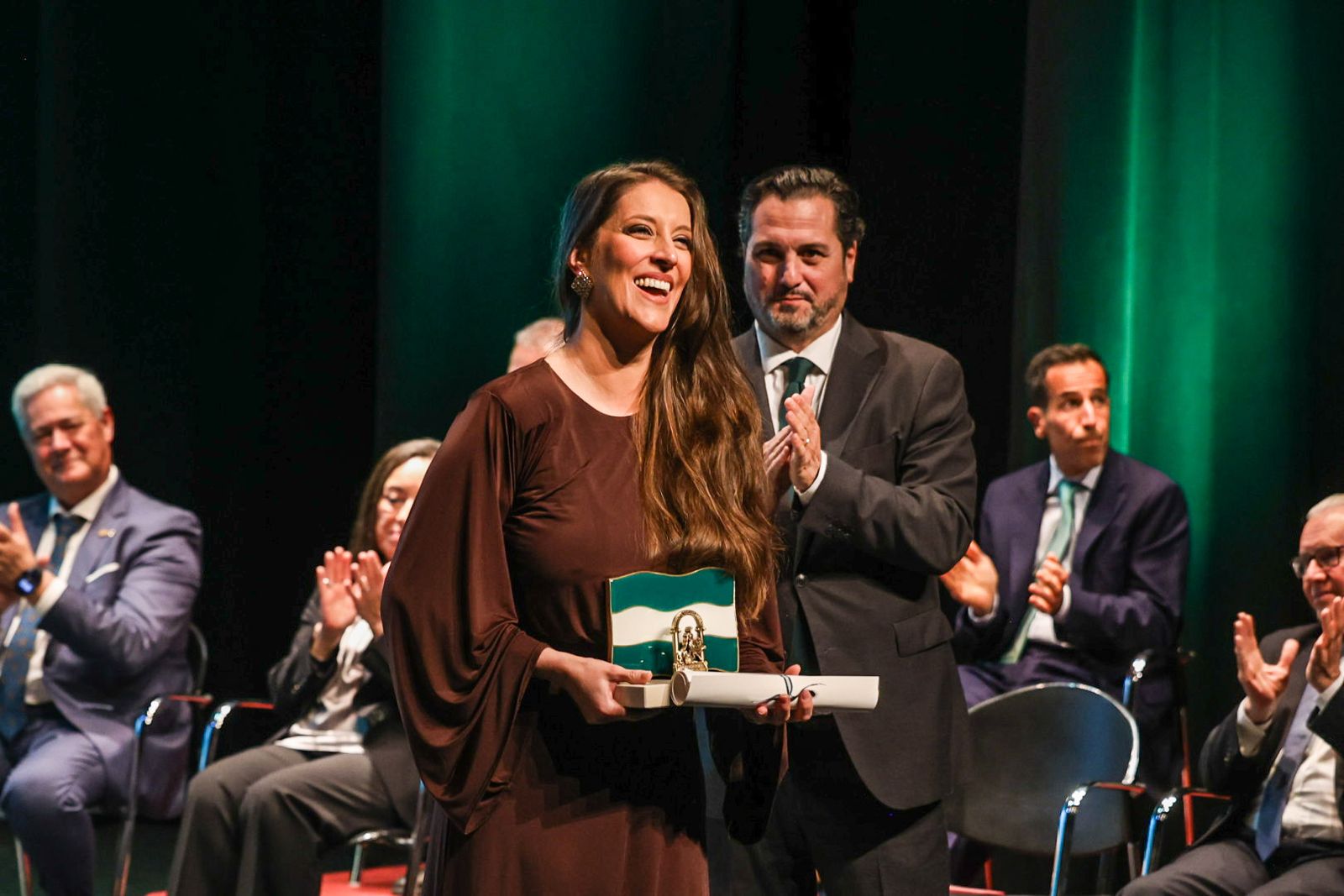 Fotografías del acto de entrega de las Banderas de Andalucía con motivo del 28F