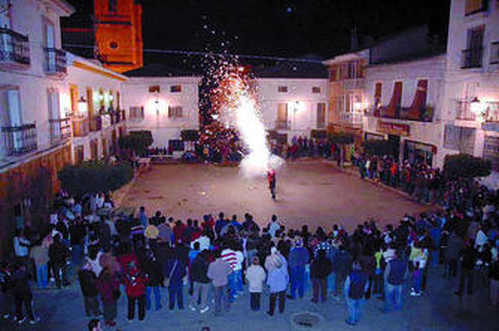 Suelta de las carretillas en la plaza de Cantoria el año pasado.