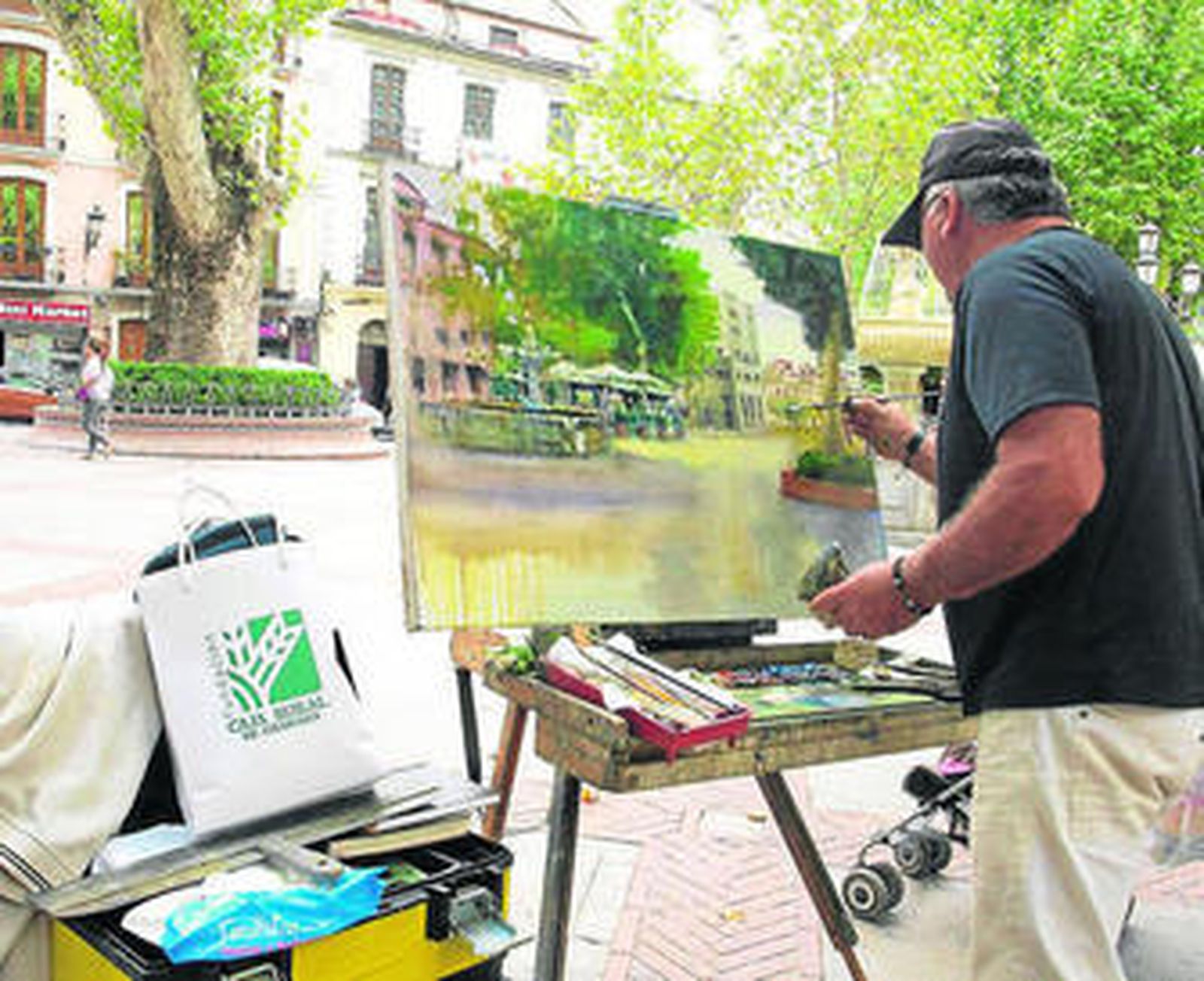 Pinturas y acuarelas 'veloces' para retratar Granada