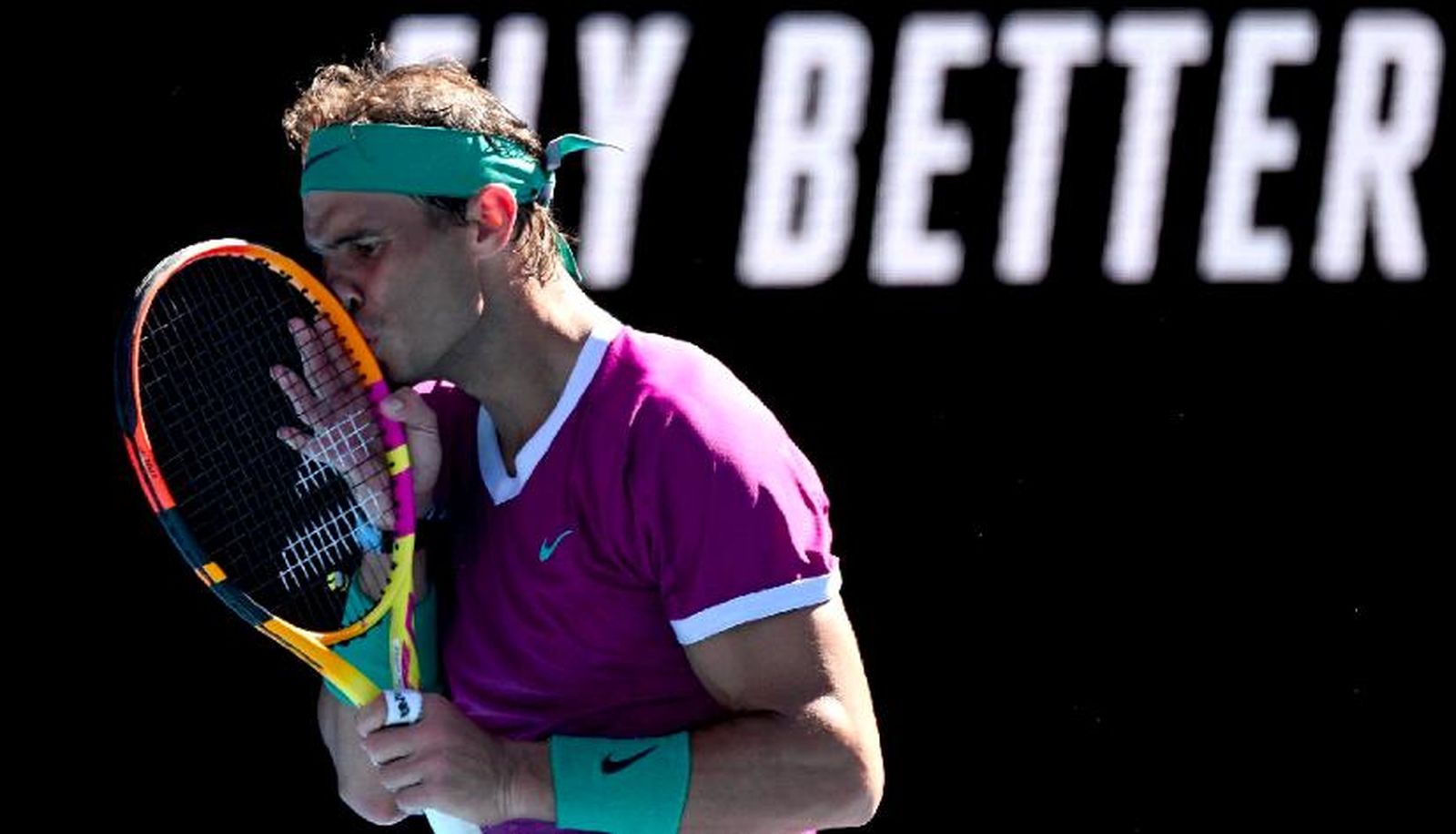 Nadal, en uno de los momentos difíciles.