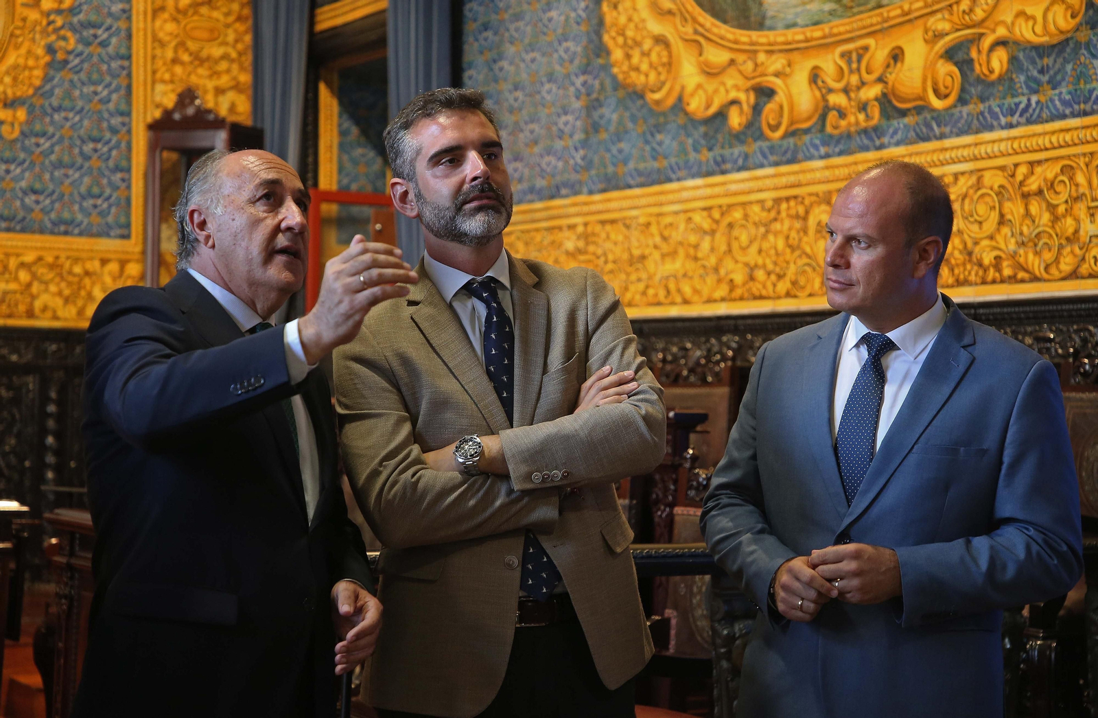 Imágenes de la visita institucional de Ramón Fernández - Pacheco al Ayuntamiento de Algeciras