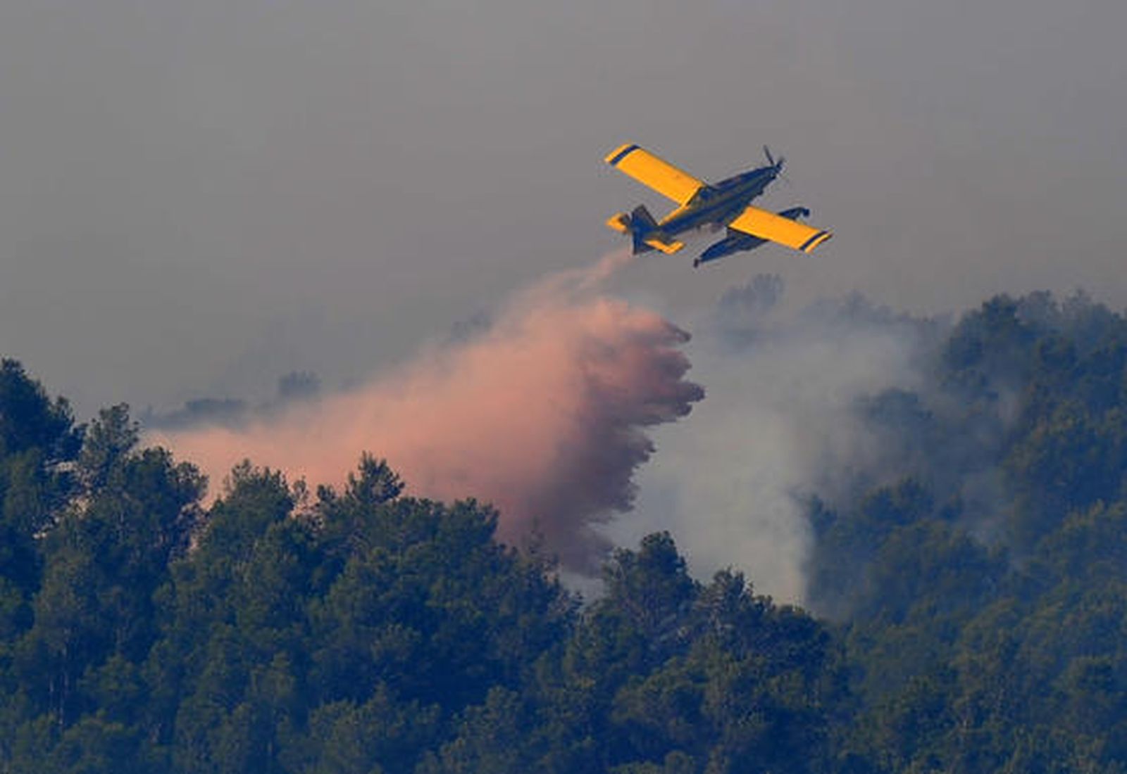 Imágenes del incendio de La Jonquera.

Foto: AFP