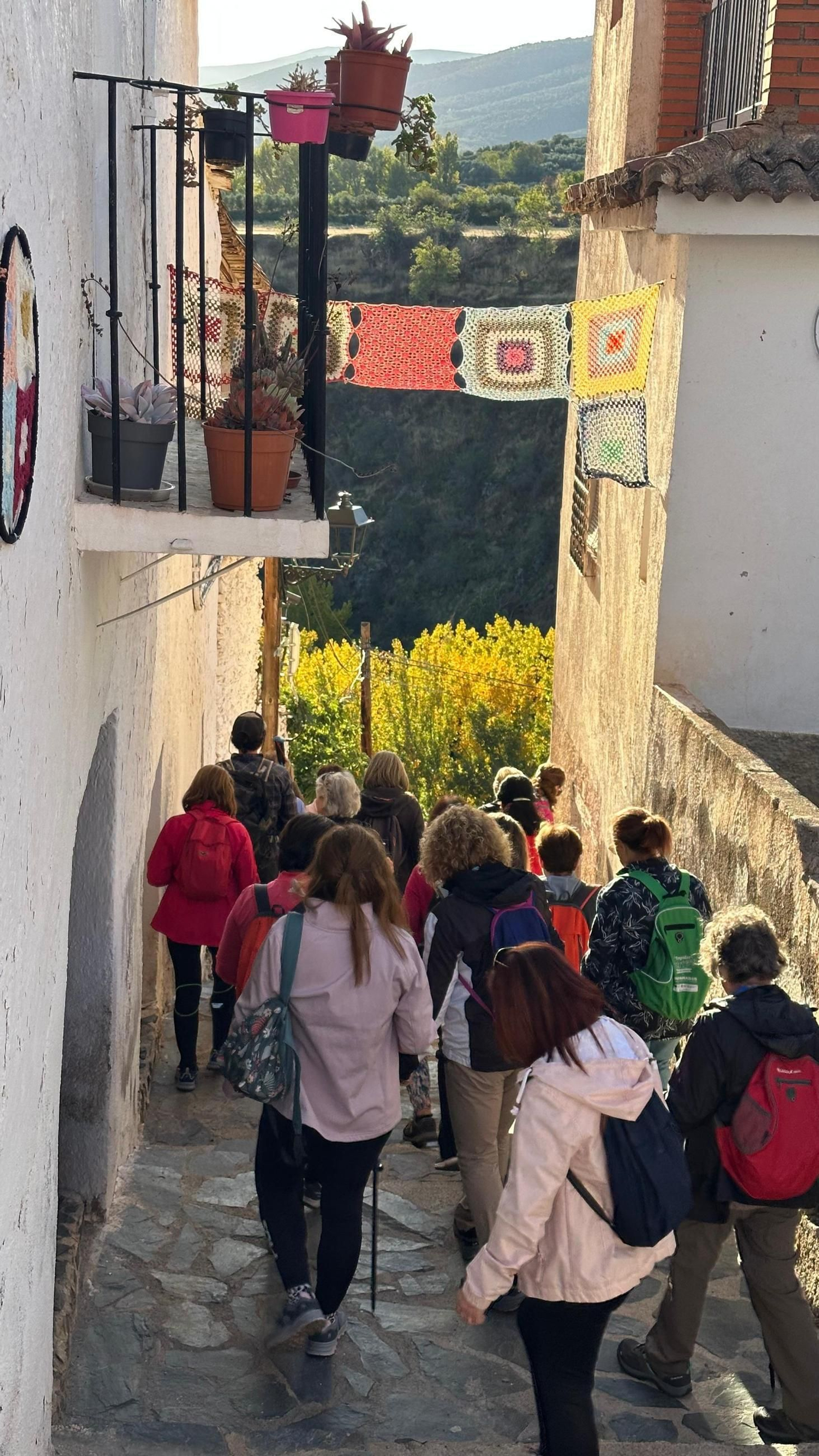 Así fue la caminata de estos vecinos de Guadix por el Castañar de Jérez del Marquesado