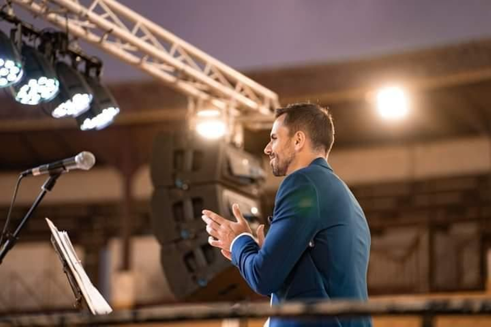 José Barberán durante una de sus actuaciones.