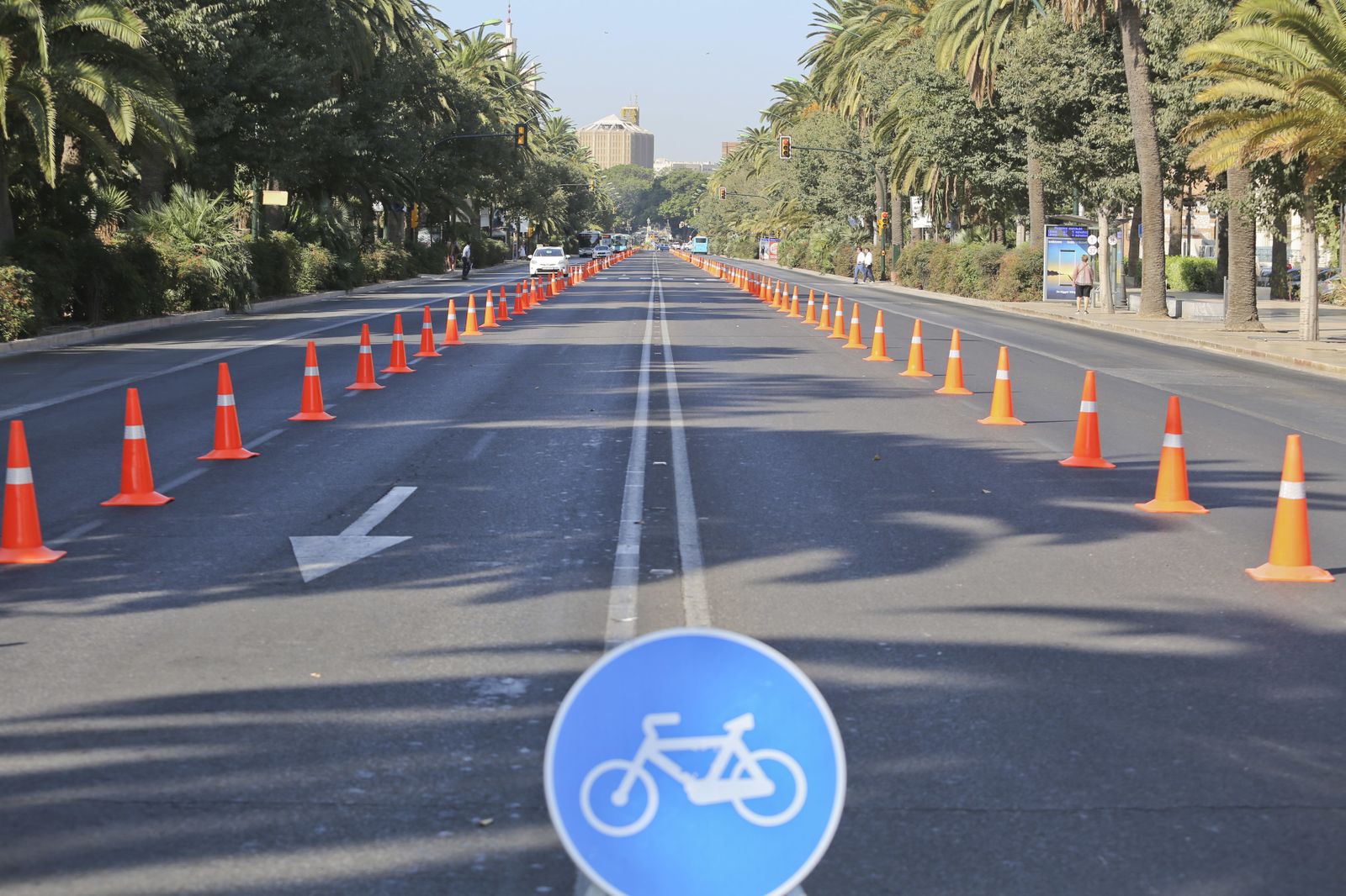 Paseo del Parque durante el Día sin Coches de 2017