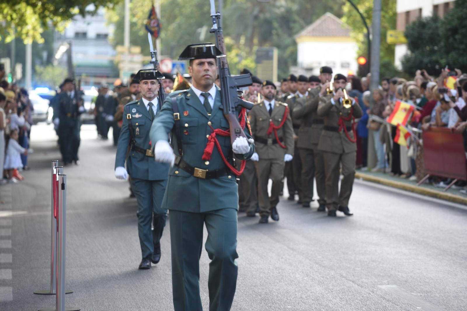 El desfile de la Guardia Civil de Córdoba por el día de la Virgen del Pilar