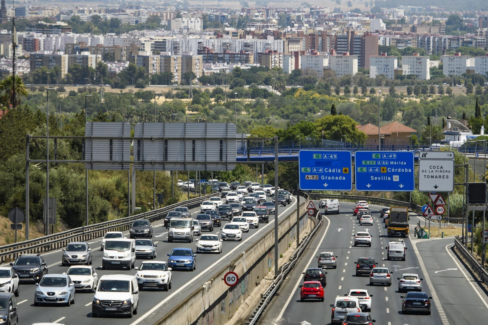 La A-49 podría acoger la prolongación de la línea 2 del Metro de Sevilla