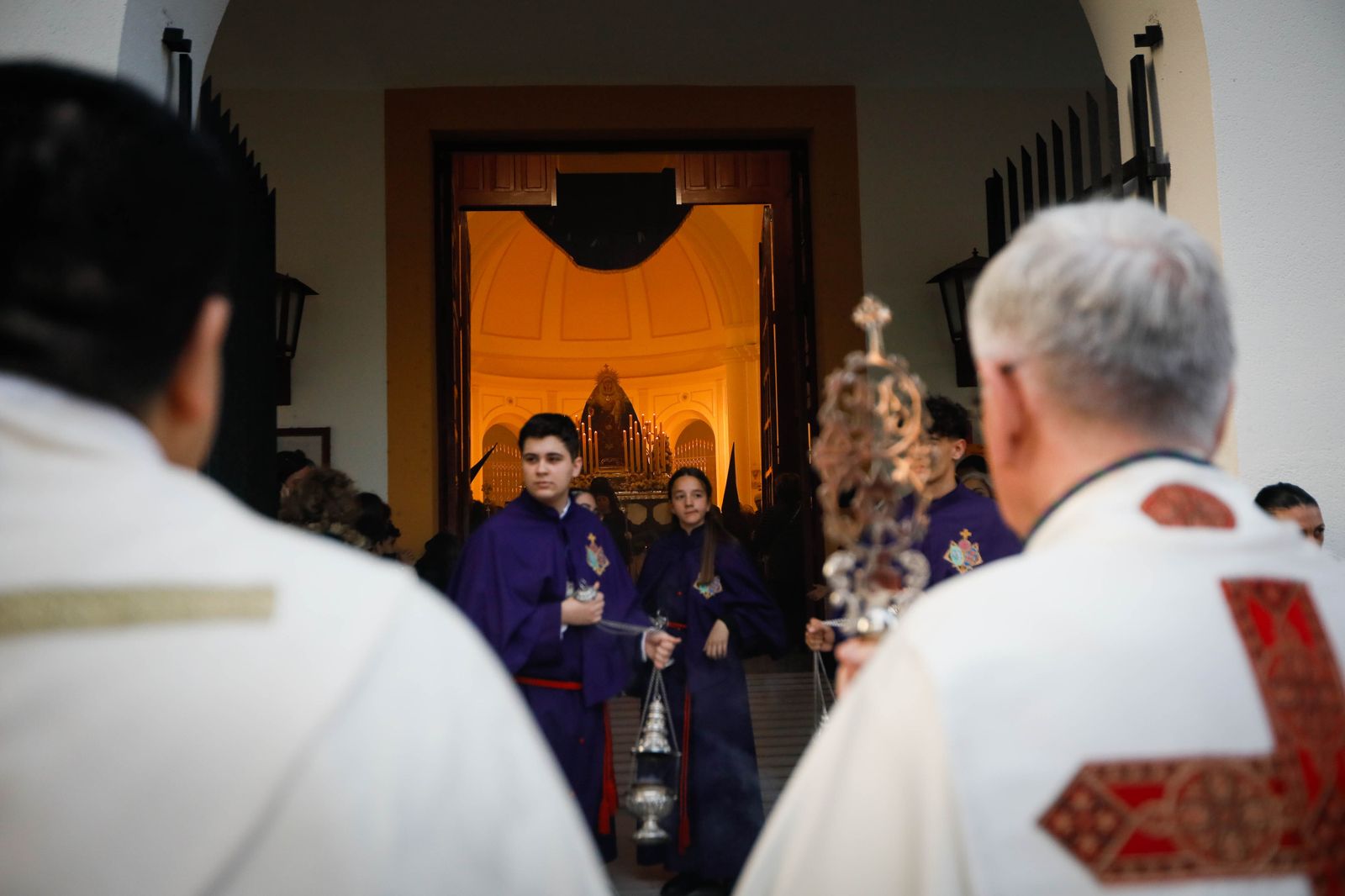 La procesión del Encuentro, en imágenes